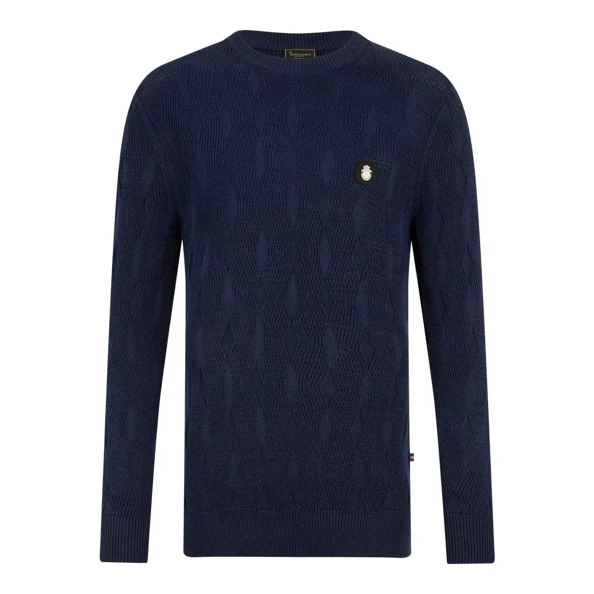 BILLIONAIRE - Wool Silk Roundneck Pullover Braids - Größe 3XL - schwarz BILLIONAIRE - Wool Silk Roundneck Pullover Braids - Größe 3XL - schwarz