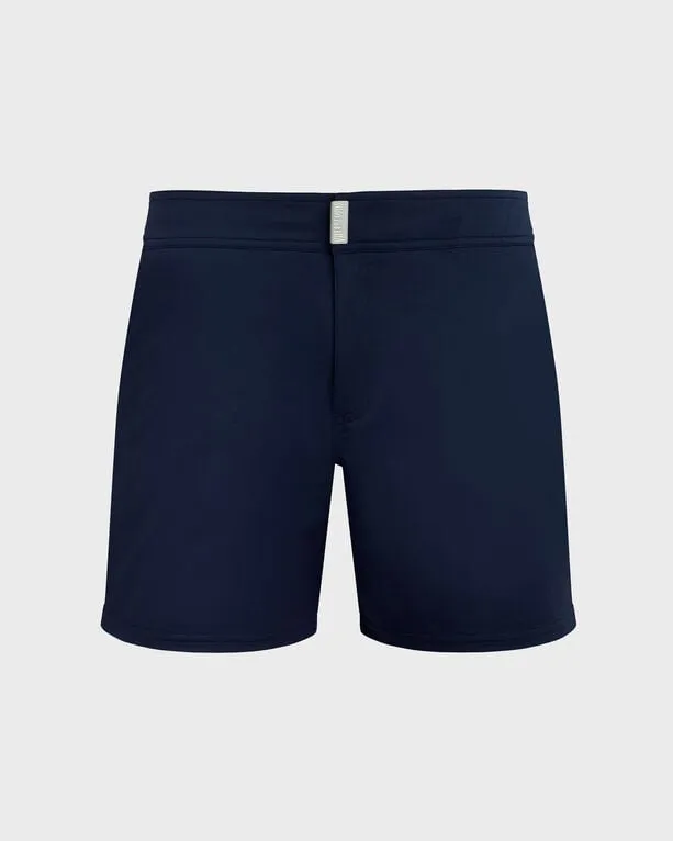 Vilebrequin - Solid Stretch-badeshorts Mit Flachem Bund Für Herren - Bademode - Merise - Blau - Größe XXL Vilebrequin - Solid Stretch-badeshorts Mit Flachem Bund Für Herren - Bademode - Merise - Blau - Größe XXL