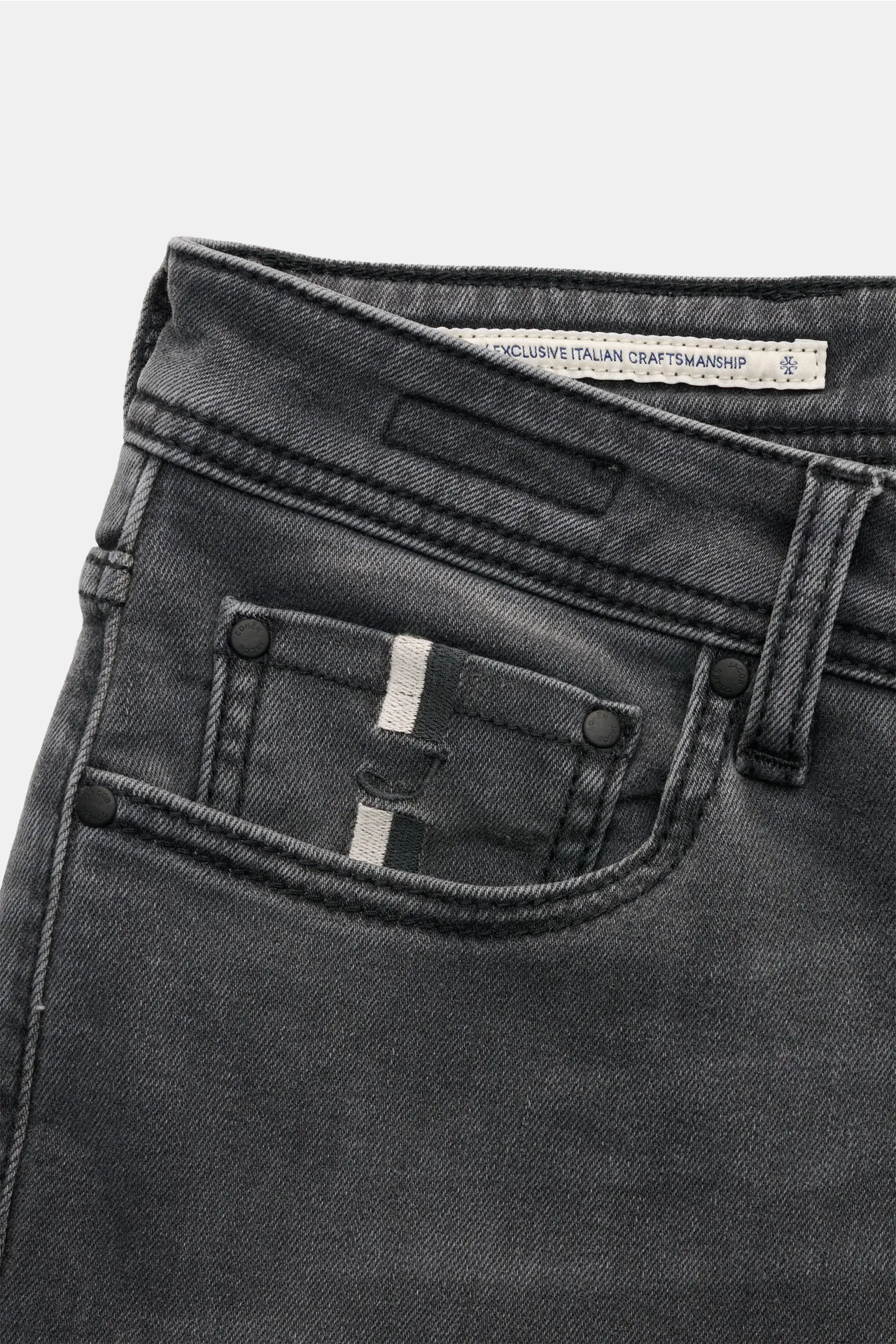 Jacob Cohen - Herren - Jeans 'Bard' dunkelgrau – Bild 5