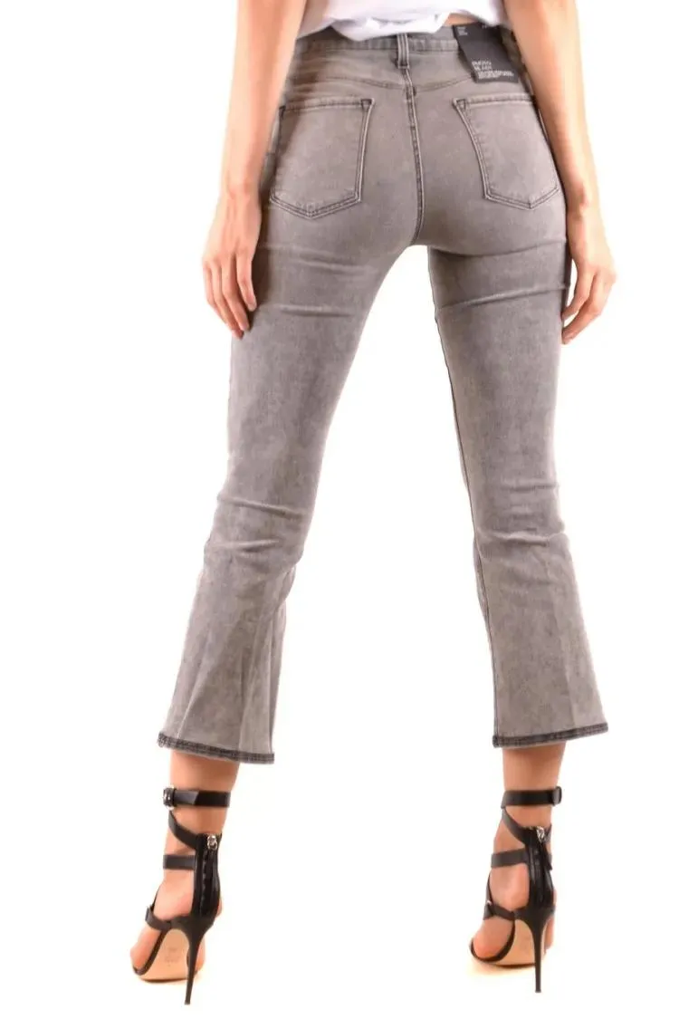 J Brand - Cropped Grey Jeans With Flared Leg - Größe 24 - grau – Bild 2