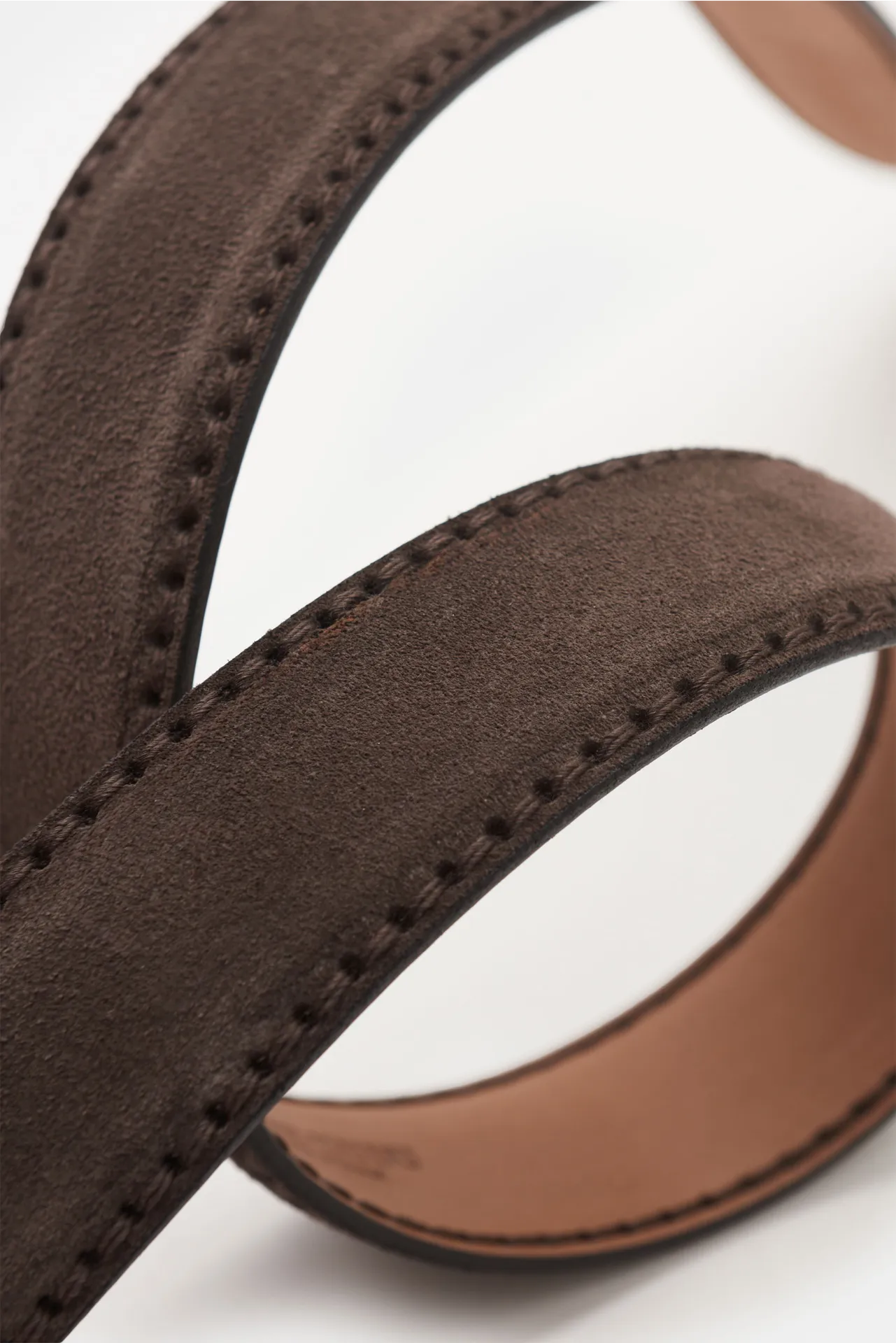 Fausto Colato - Herren - Gürtel Antilopenleder dunkelbraun – Bild 4