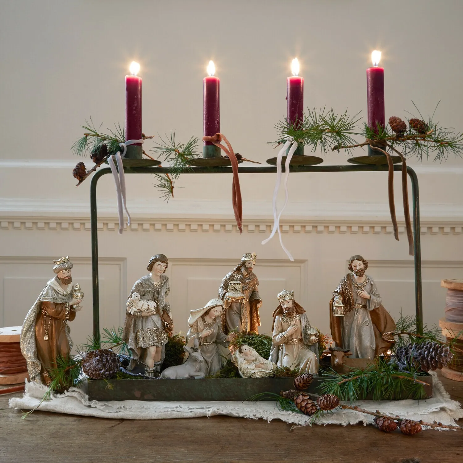 Krippenfiguren 9er Set Caprinas – Bild 5