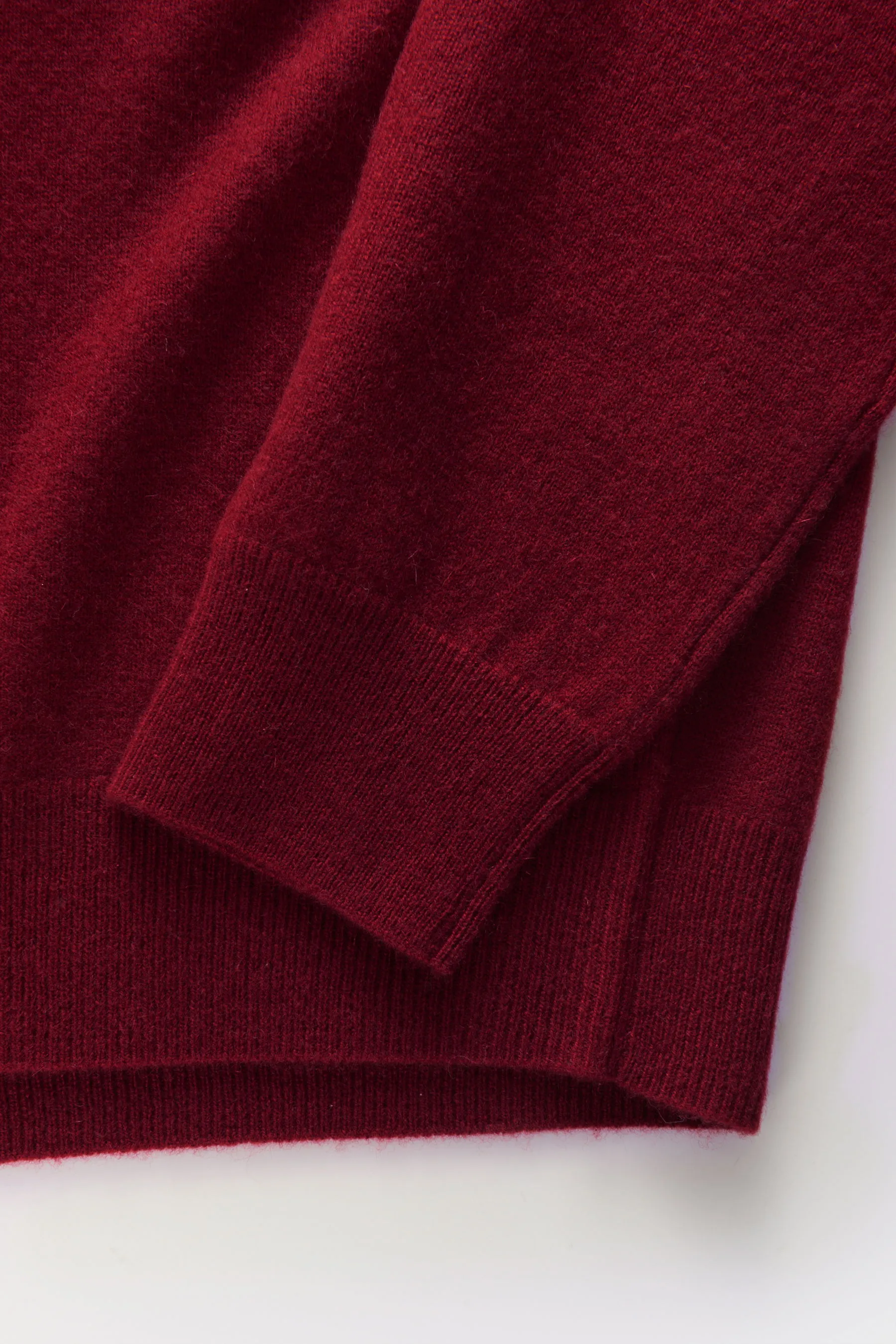 von Braun - Herren - Cashmere Rollkragenpullover dunkelrot – Bild 3