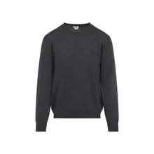 Etro - Grey Wool Sweater With Classic Crew Neck Design - Größe L - grau Etro - Grey Wool Sweater With Classic Crew Neck Design - Größe L - grau