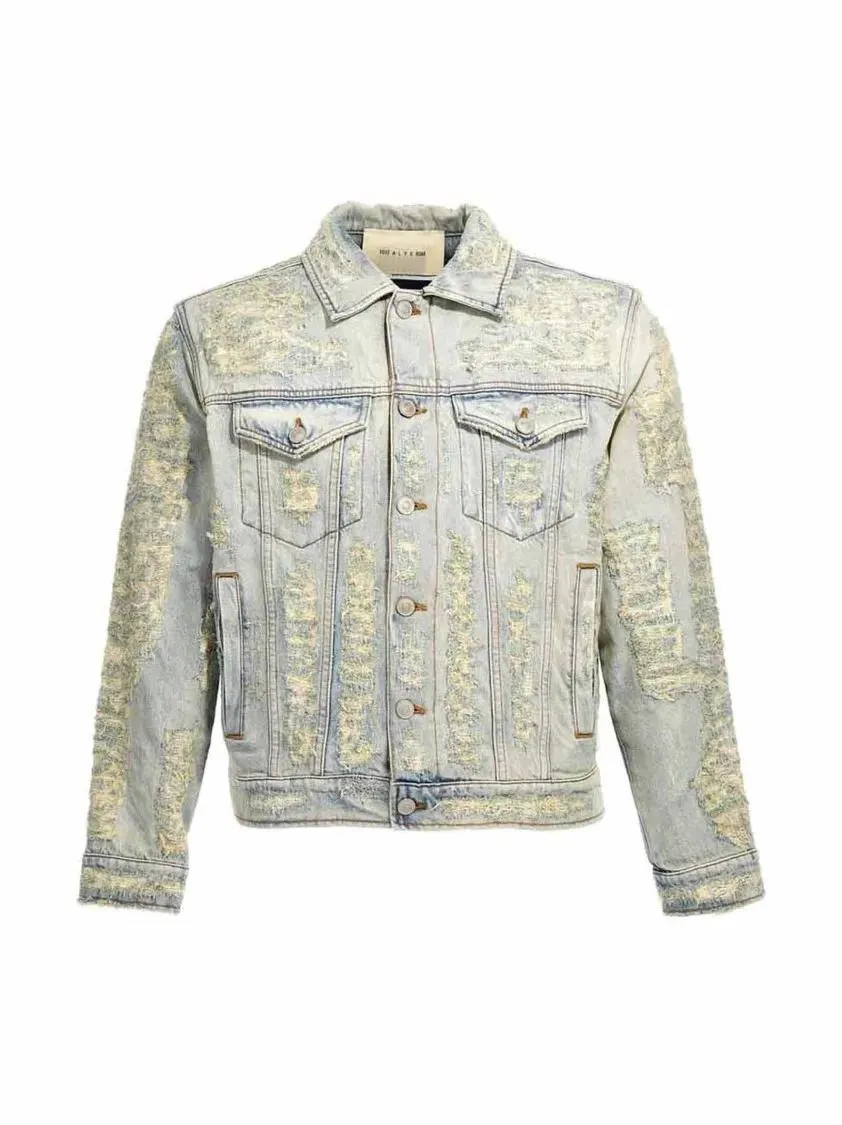 1017 Alyx 9Sm - %27Destroyed%27 Jacket - Größe S - blau 1017 Alyx 9Sm - %27Destroyed%27 Jacket - Größe S - blau
