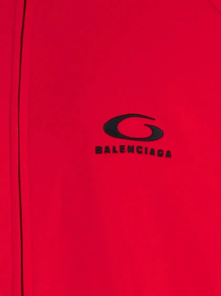 Balenciaga - Zip-Up Logo Sweatshirt – Red - Größe 38 - rot – Bild 4