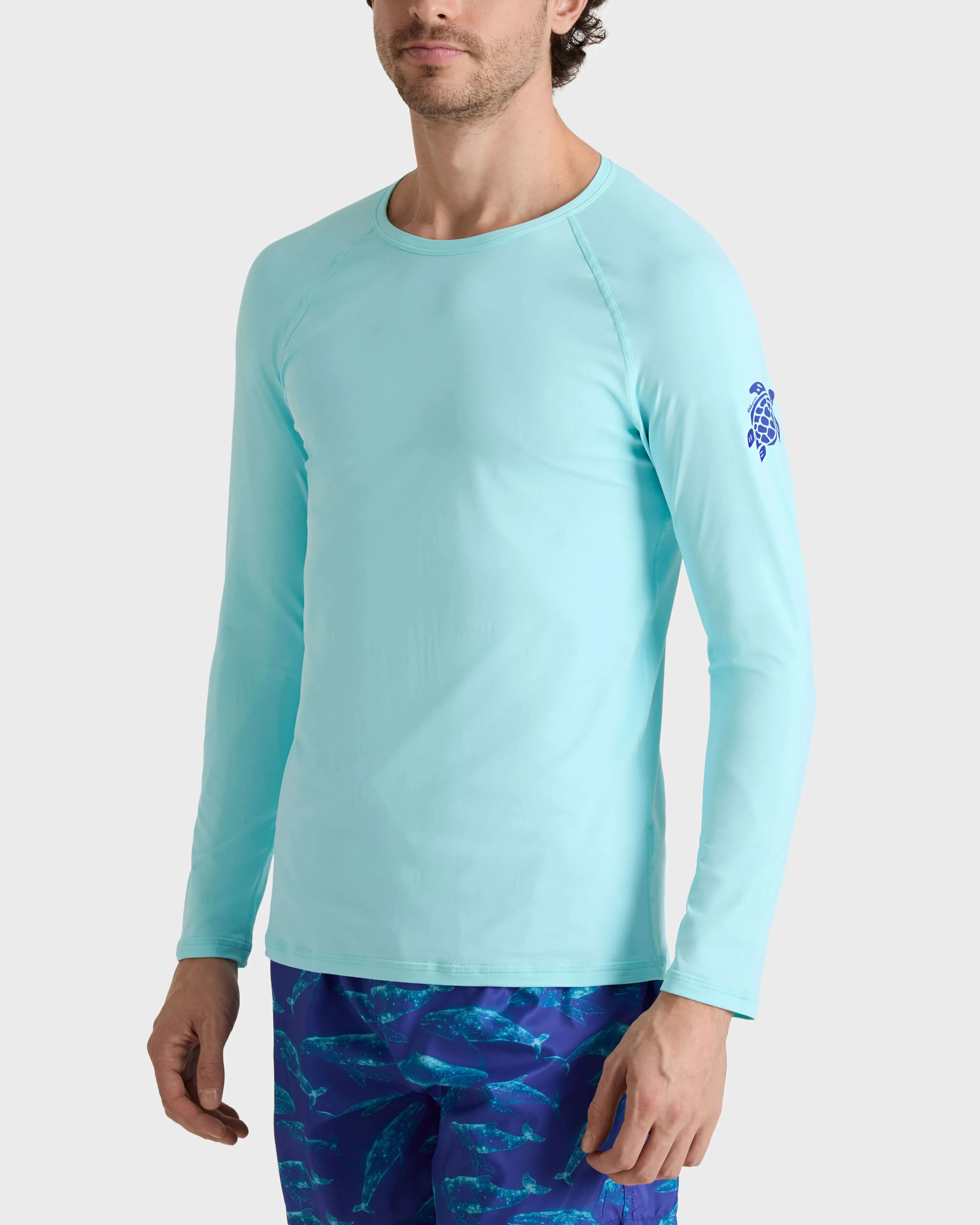 Vilebrequin - Langärmeliger Turtle Rashguard Mit Uv-schutz Für Herren - Rashguard - Regulary - Blau - Größe XXXL – Bild 3