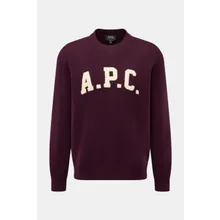 A.P.C. - Herren - Rundhalspullover %27Jay%27 dunkelviolett A.P.C. - Herren - Rundhalspullover %27Jay%27 dunkelviolett