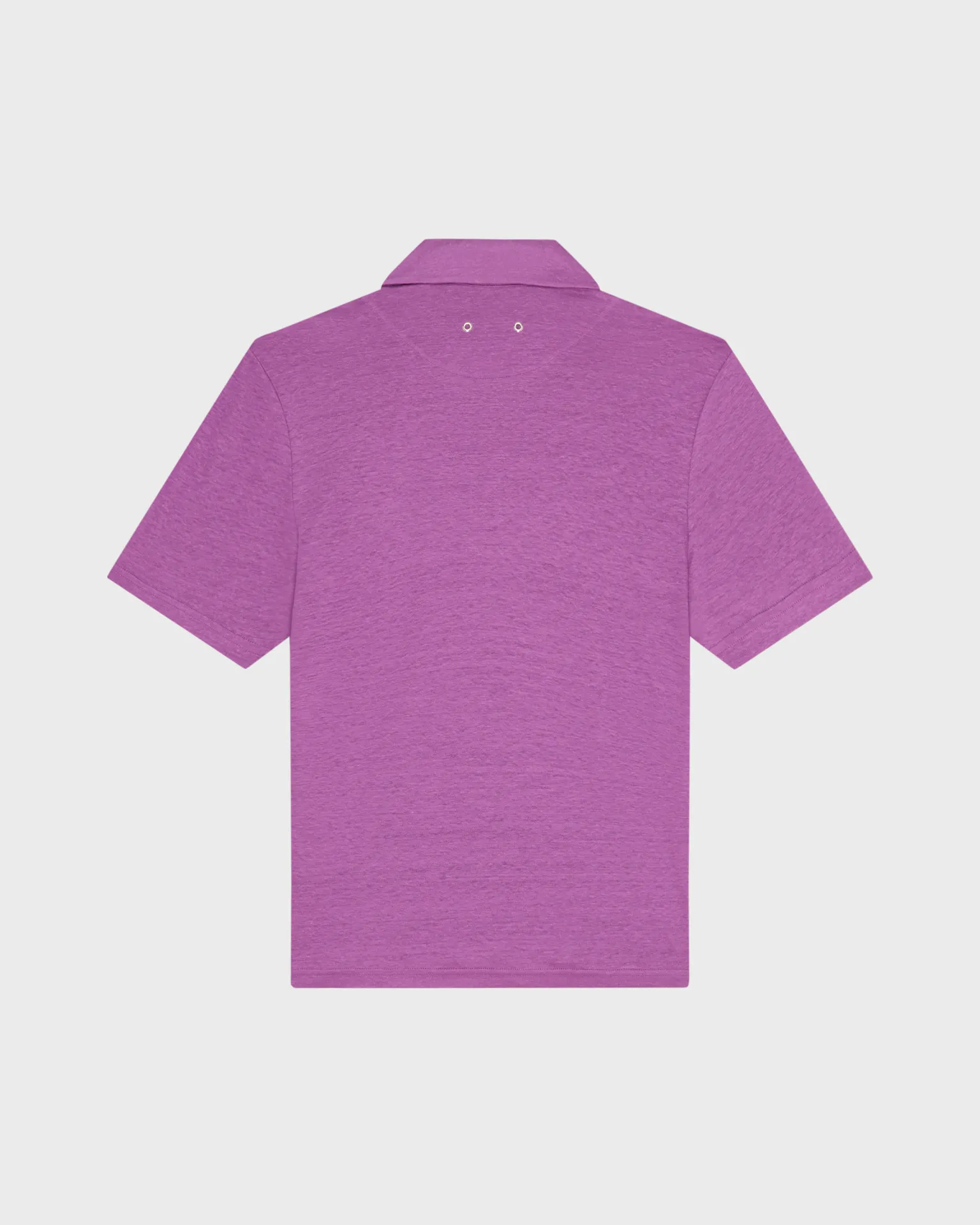 Vilebrequin - Einfarbiges Polohemd Aus Leinenjersey Für Herren - Polohemd - Pyramid - Violett - Größe L – Bild 2