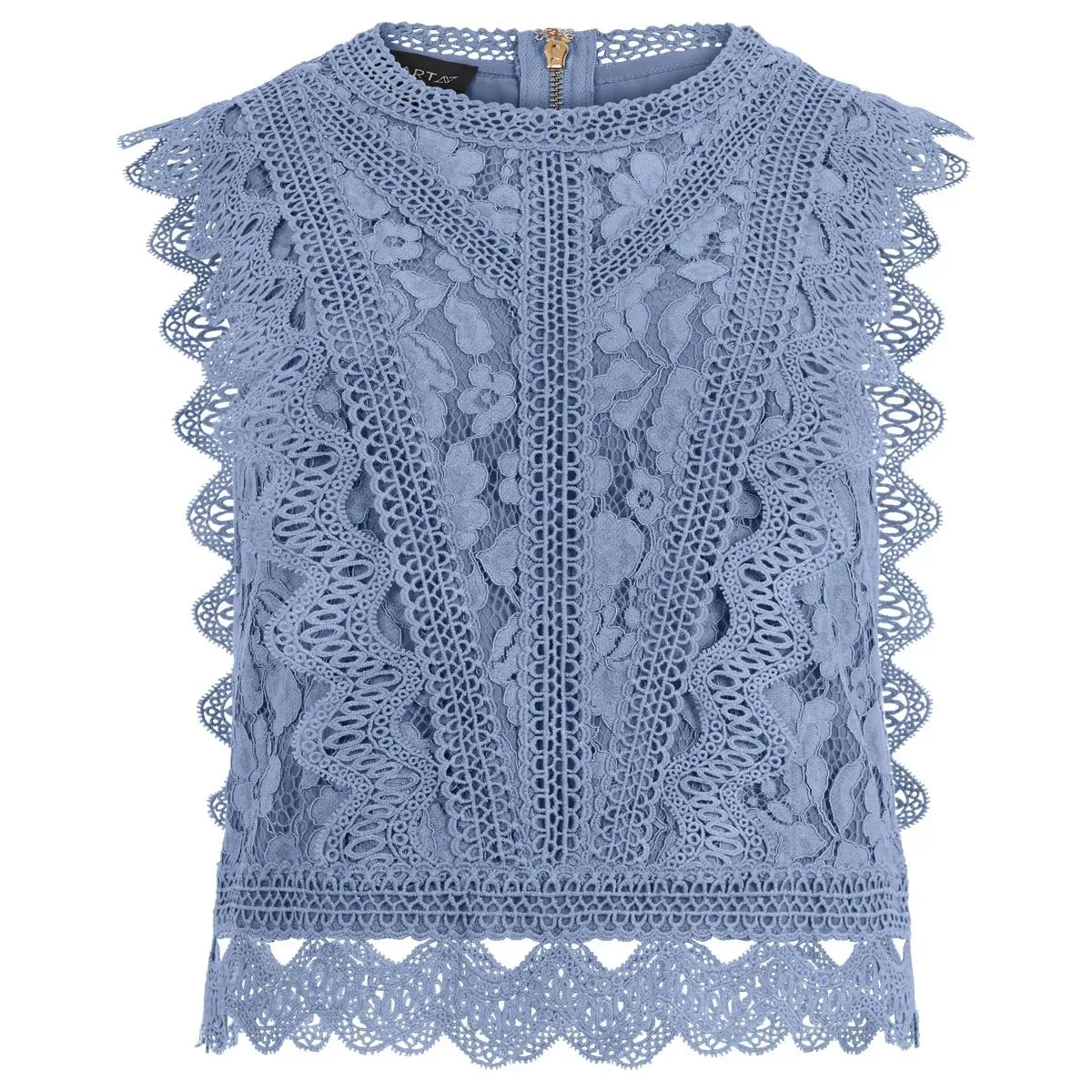 Apart - Spitzentop - Größe 34 - blau Apart - Spitzentop - Größe 34 - blau