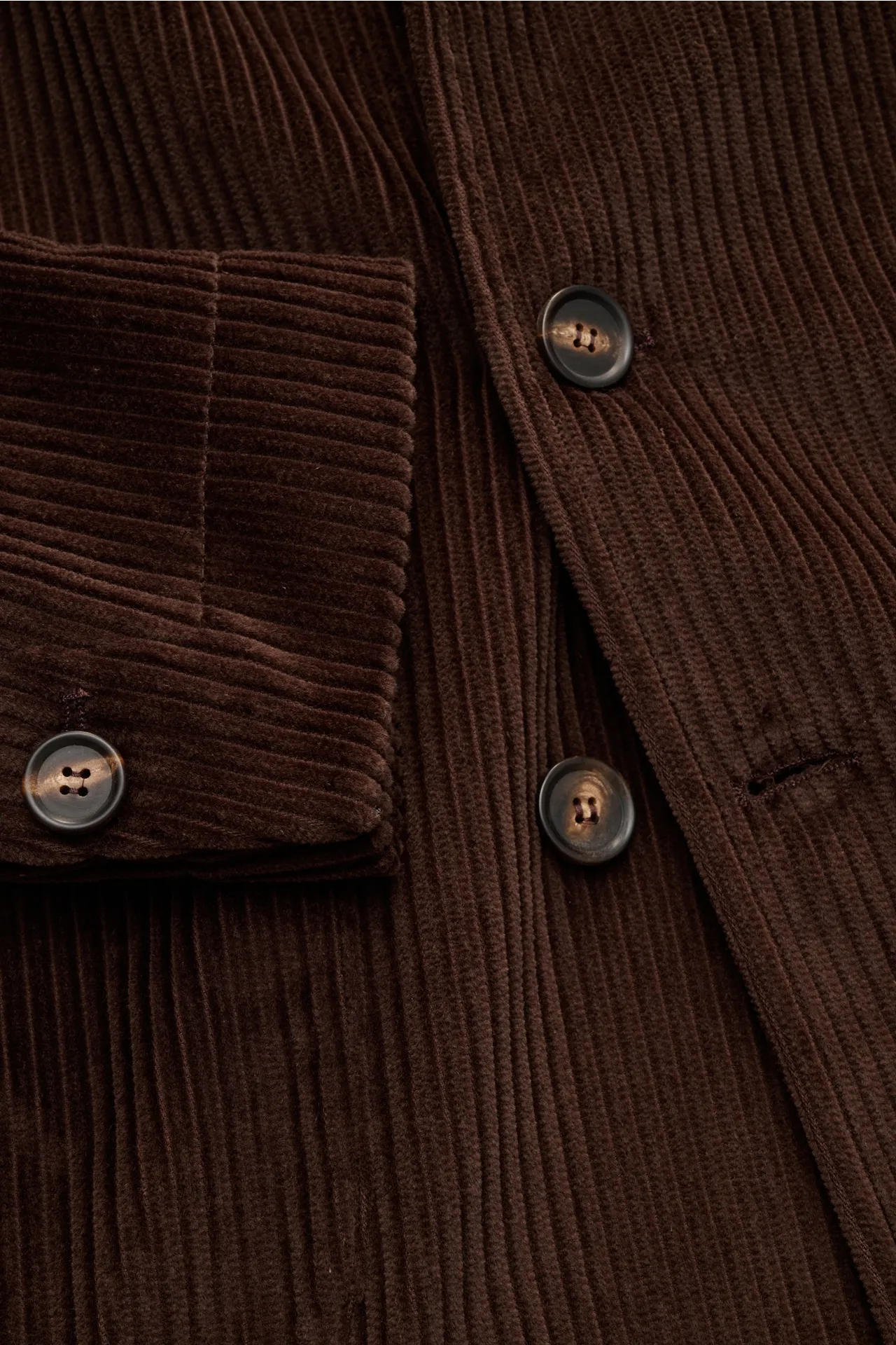 Doppiaa - Herren - Cord-Sakko 'Aansonia' dunkelbraun – Bild 2