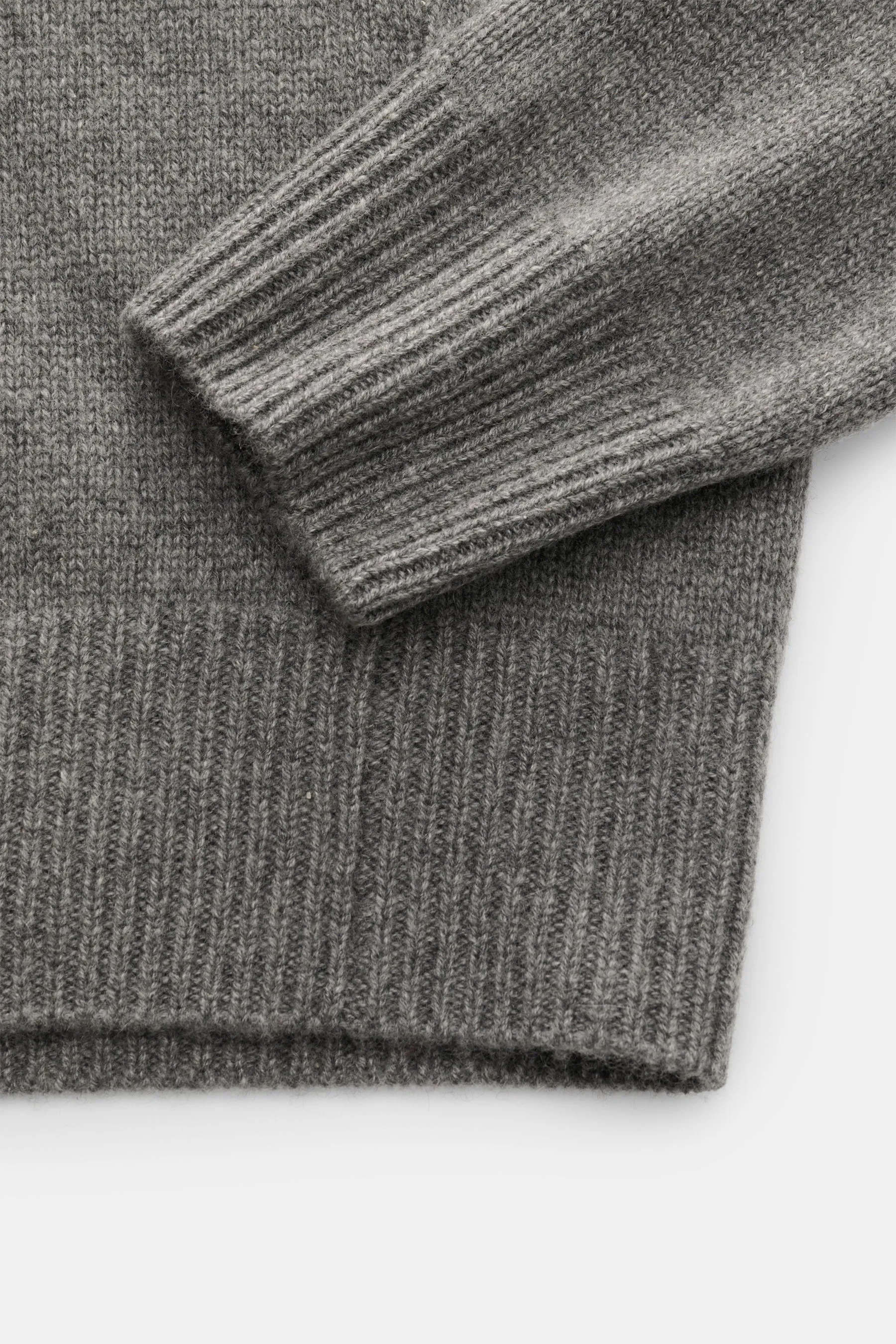 Soft Goat - Herren - Cashmere Rundhalspullover grau – Bild 3