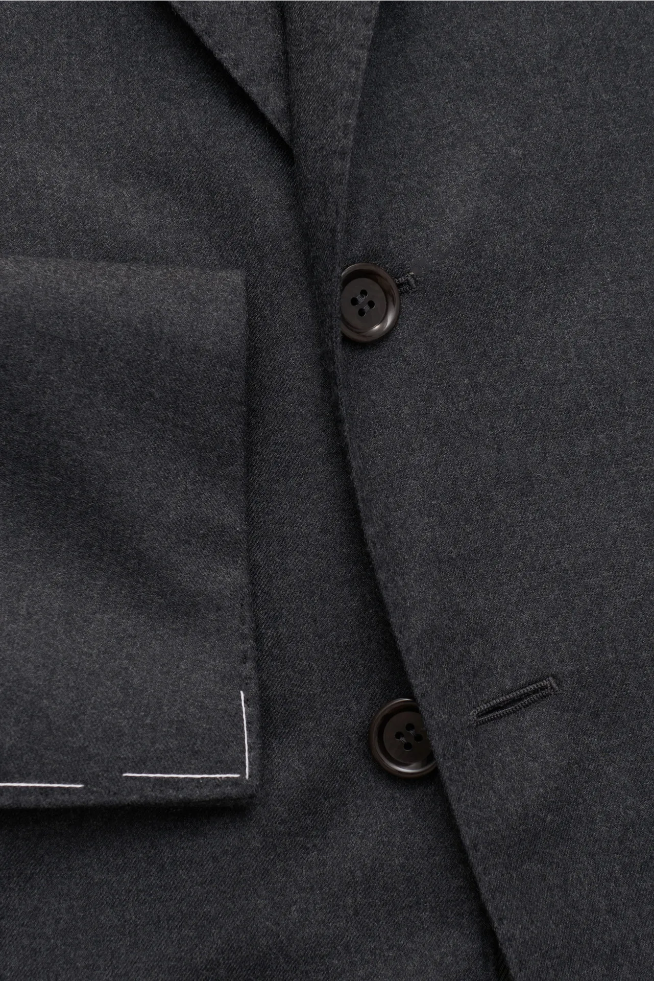 Stile Latino - Herren - Anzug 'Vincenzo' dunkelgrau meliert – Bild 2