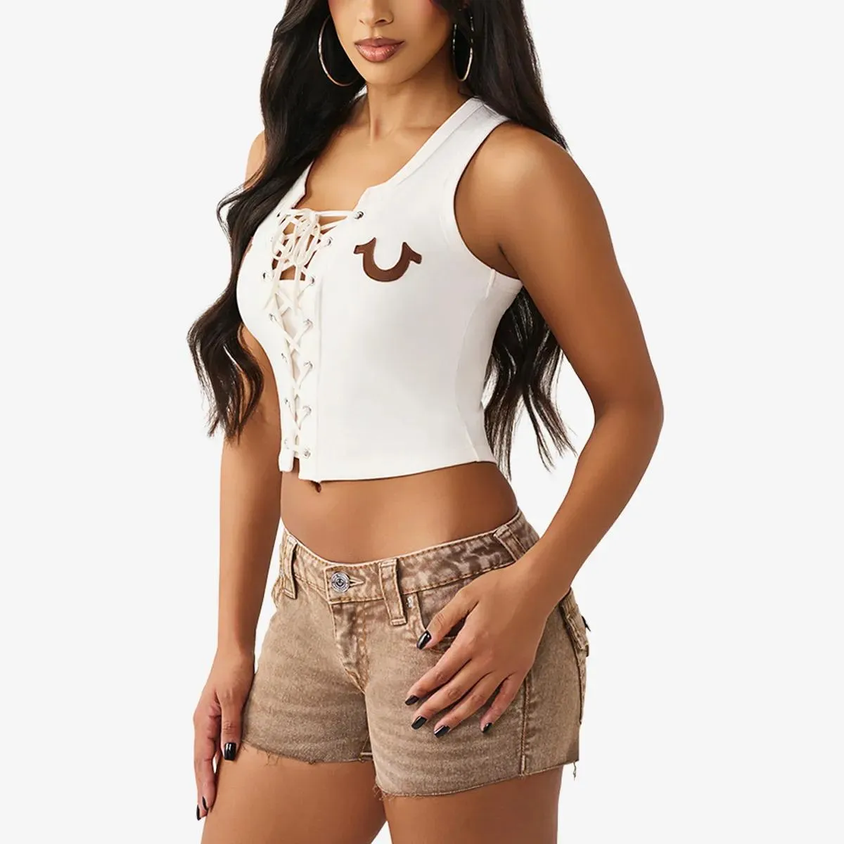 True Religion - Tankshirt - Größe M - weiß – Bild 4