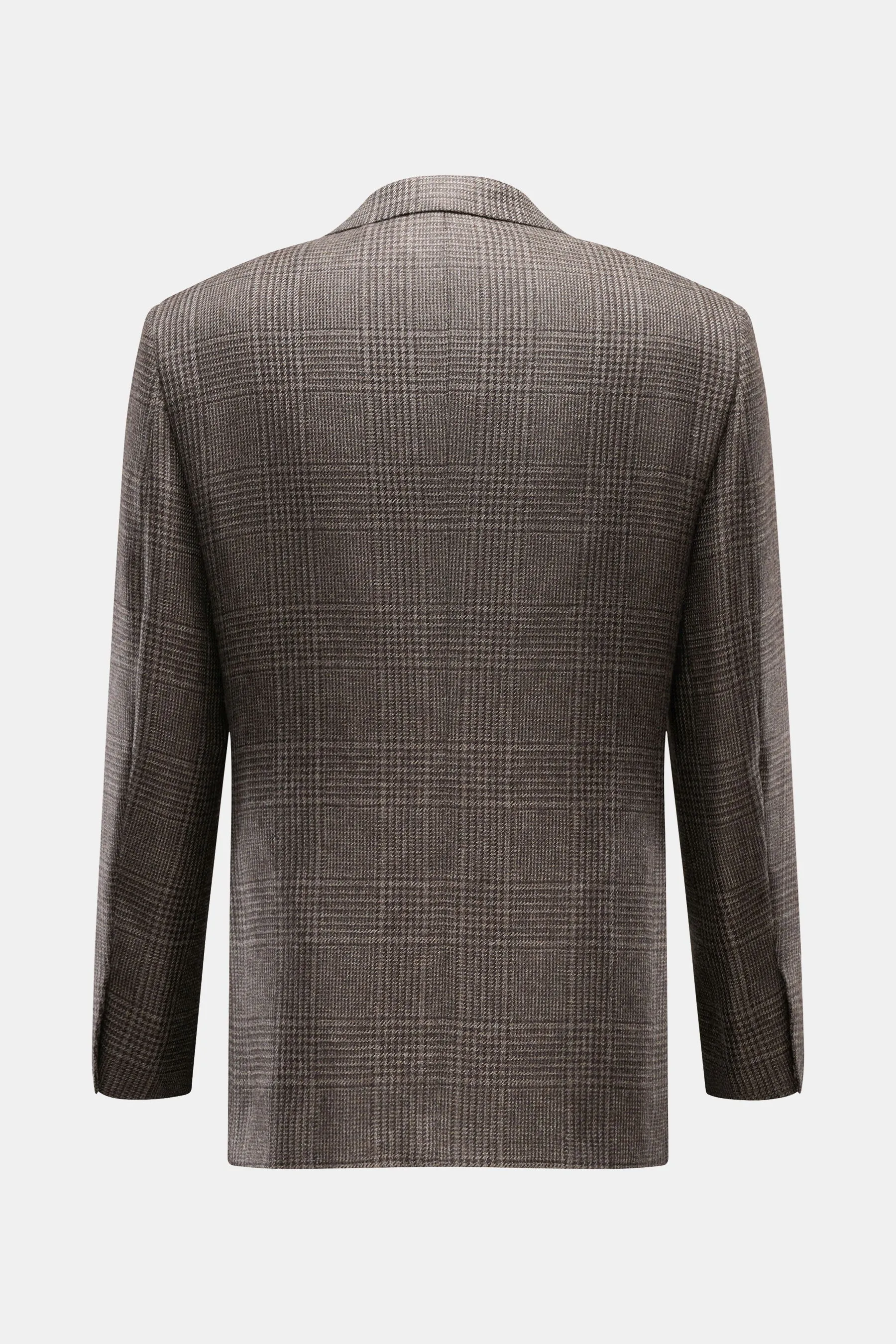 Brioni - Herren - Cashmere Sakko 'New Plume' dunkelbraun/graubraun kariert – Bild 3