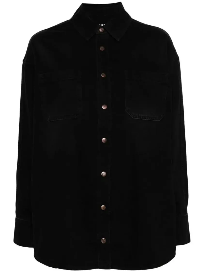 Ksubi - Oversized Long Sleeve Shirt With Classic Collar - Größe XS - schwarz Ksubi - Oversized Long Sleeve Shirt With Classic Collar - Größe XS - schwarz