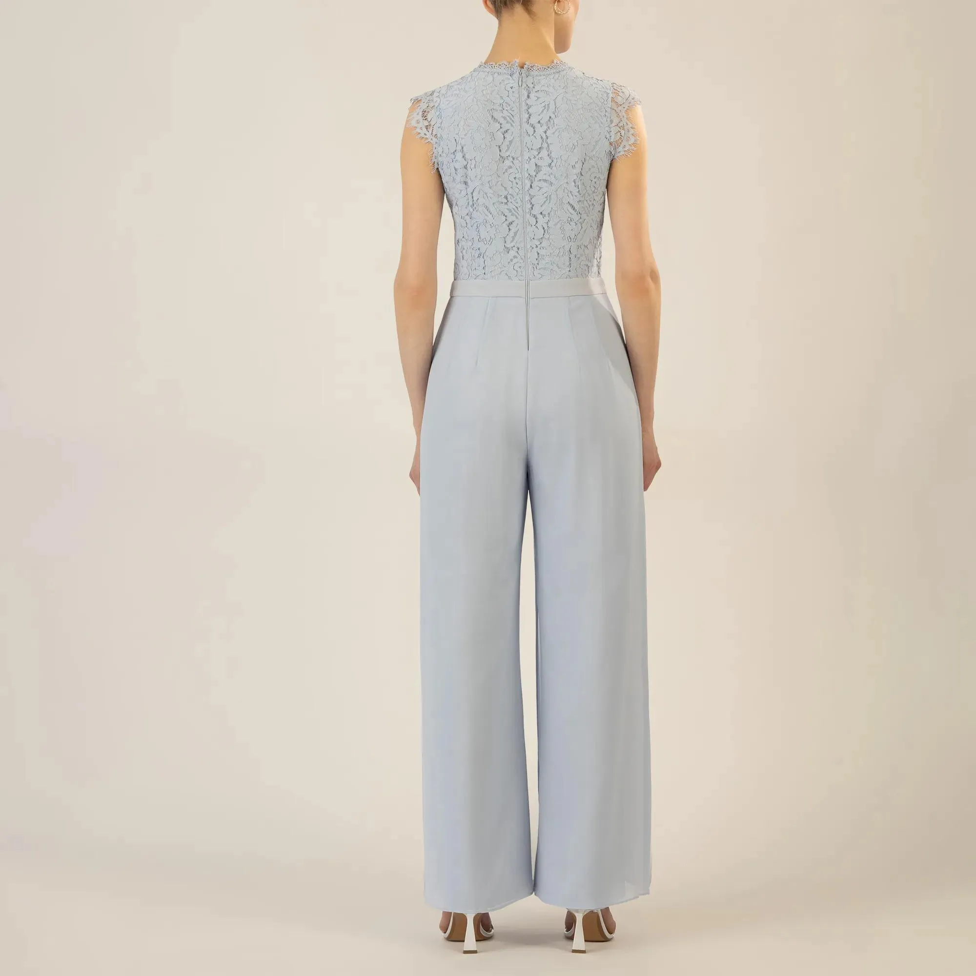 Apart - Overall mit Spitzenoberteil - Größe 38 - blau – Bild 2