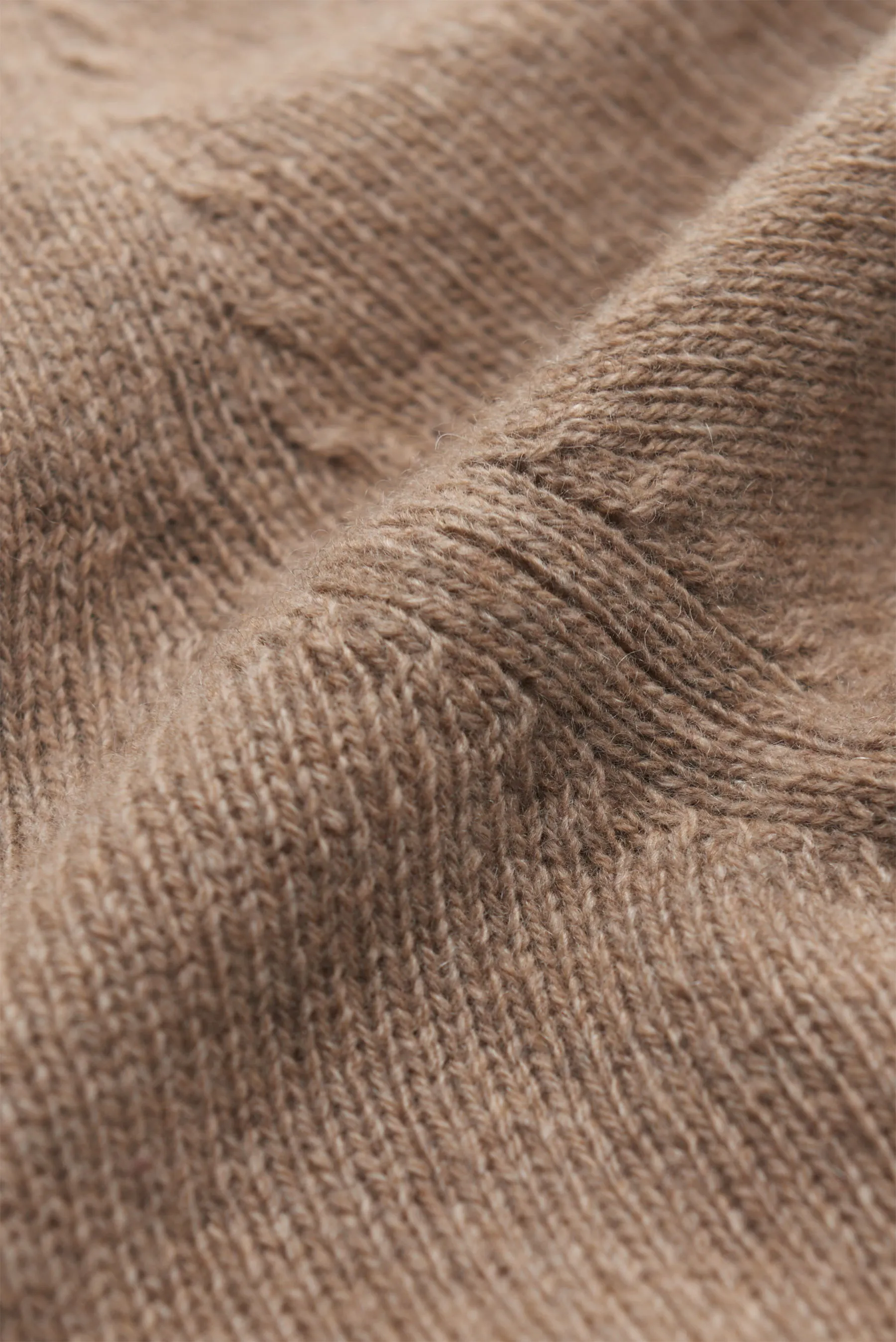 04651/ A trip in a bag - Herren - Cashmere Troyer beige meliert – Bild 5