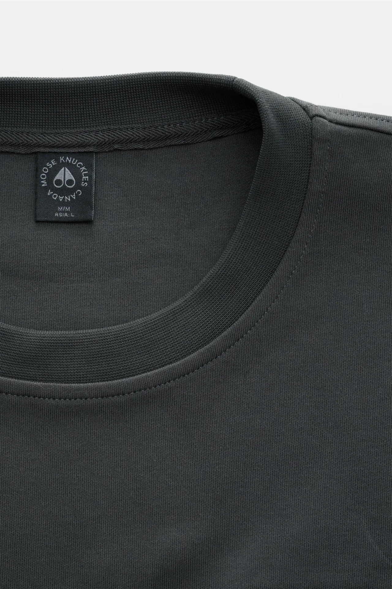 Moose Knuckles - Herren - Rundhals-Sweatshirt 'Dalon Crew' dunkelgrau – Bild 2