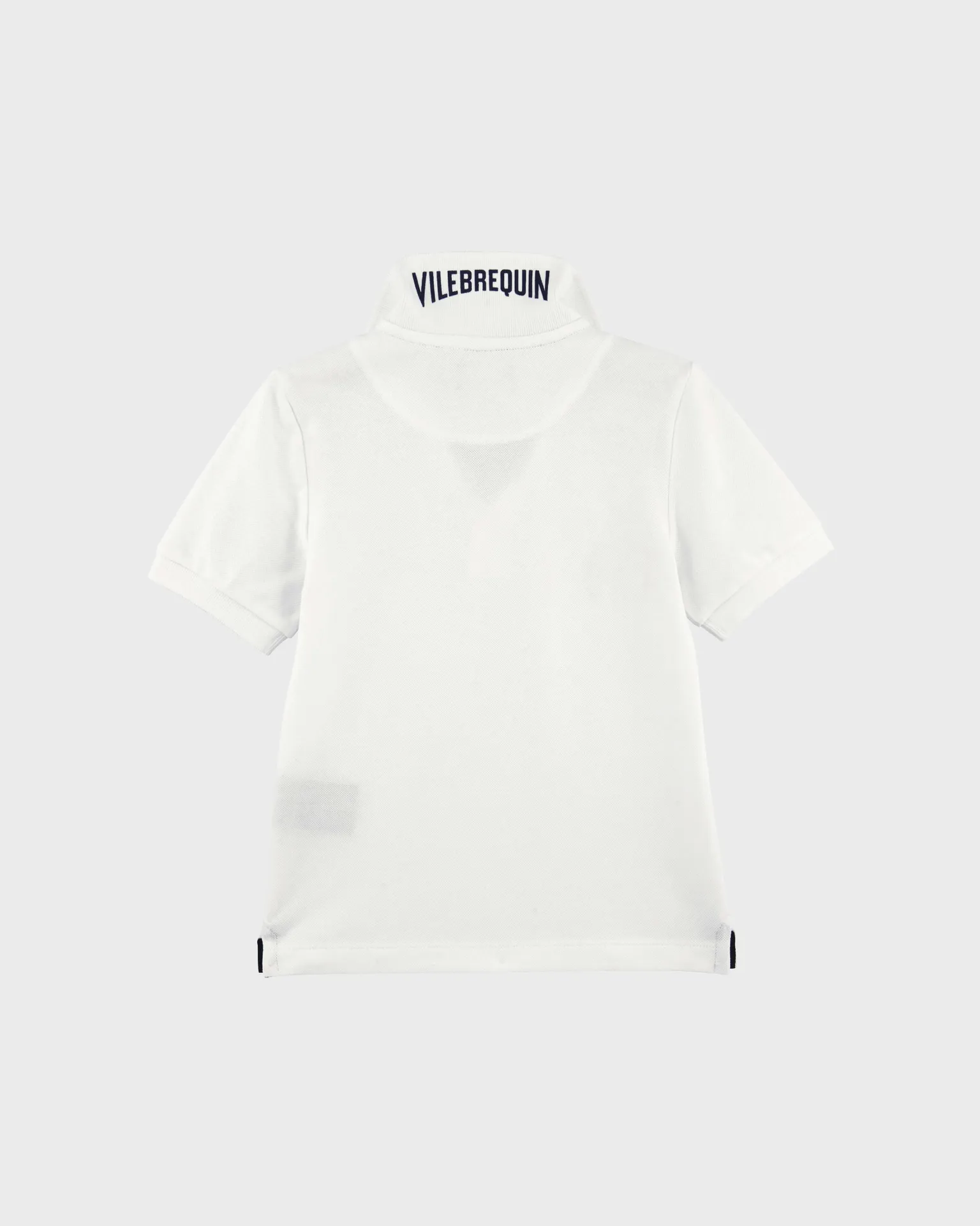 Vilebrequin - Solid Polohemd Aus Baumwollpikee Mit Changierendem Effekt Für Jungen - Polohemd - Pantin - Weiss - Größe 12 – Bild 2