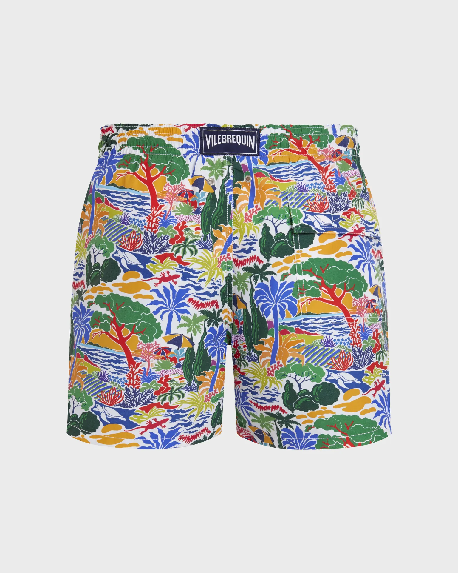 Vilebrequin - Seaside Life Badeshorts Für Herren - Bademode - Moorea - Weiss - Größe L – Bild 2