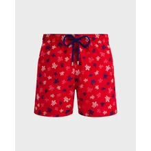 Vilebrequin - Ronde Des Tortues Badeshorts Mit Stickerei Für Herren – Limitierte Serie - Bademode - Mistral - Rot - Größe M Vilebrequin - Ronde Des Tortues Badeshorts Mit Stickerei Für Herren – Limitierte Serie - Bademode - Mistral - Rot - Größe M