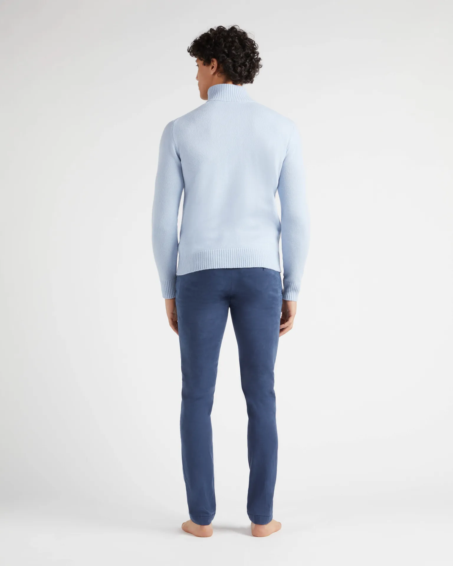 Vilebrequin - Turtle Pulloverjacke Aus Kaschmir Und Wolle Für Herren - Pullover - Juan - Blau - Größe XL – Bild 4