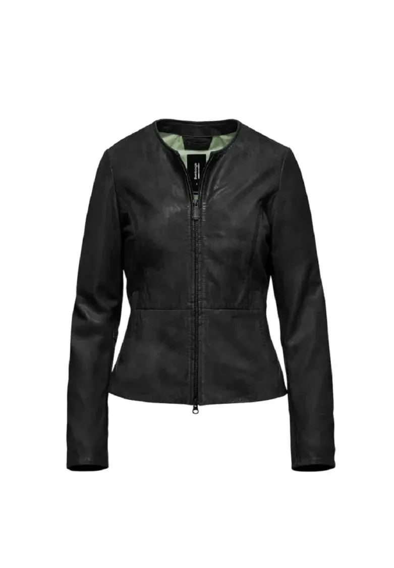 Bomboogie - Black Leather Jacket - Größe 4 - schwarz Bomboogie - Black Leather Jacket - Größe 4 - schwarz