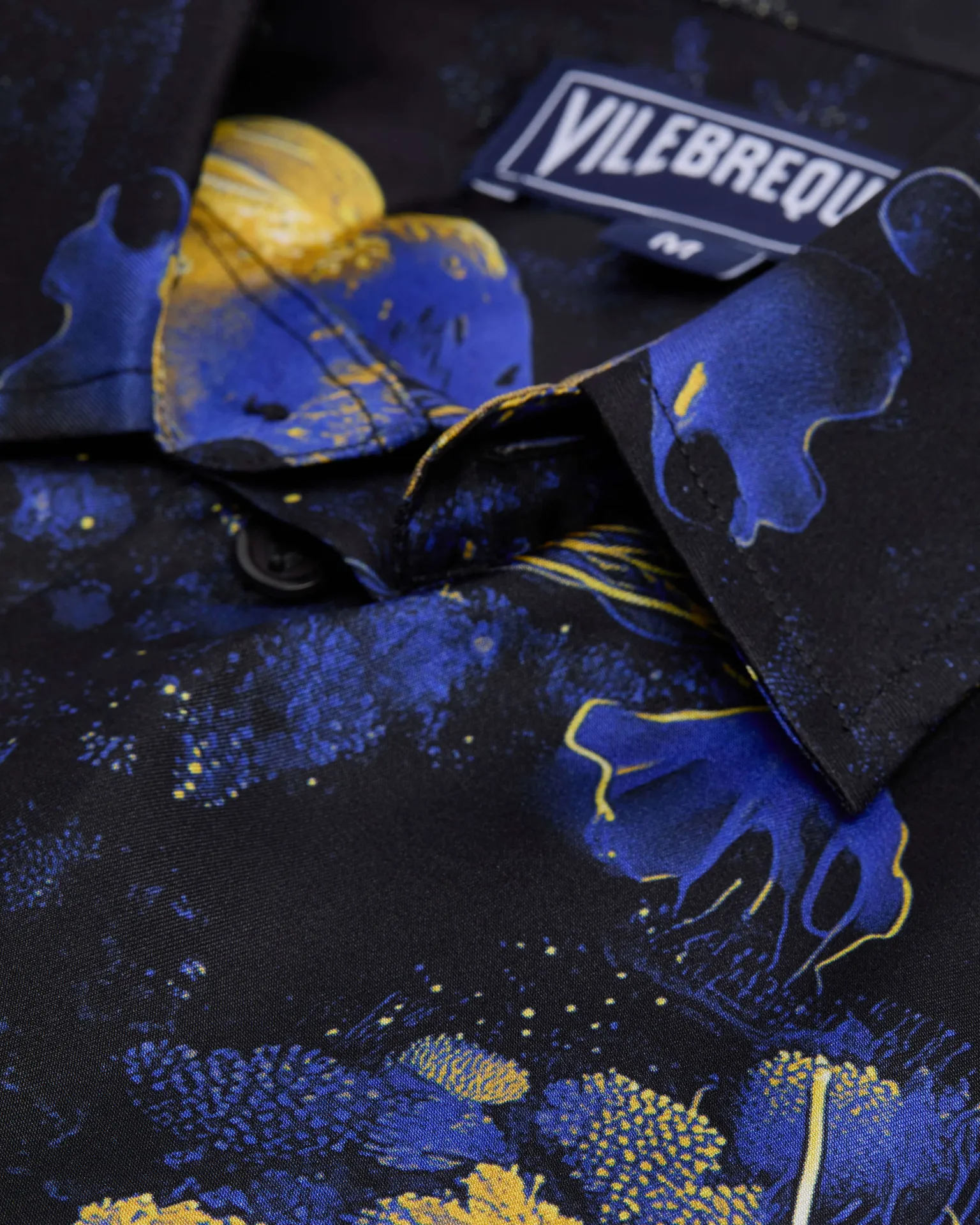 Vilebrequin - Coral Reef Bowling-hemd Aus Seide Für Herren - Hemd - Courbis - Schwarz - Größe XXXL – Bild 5