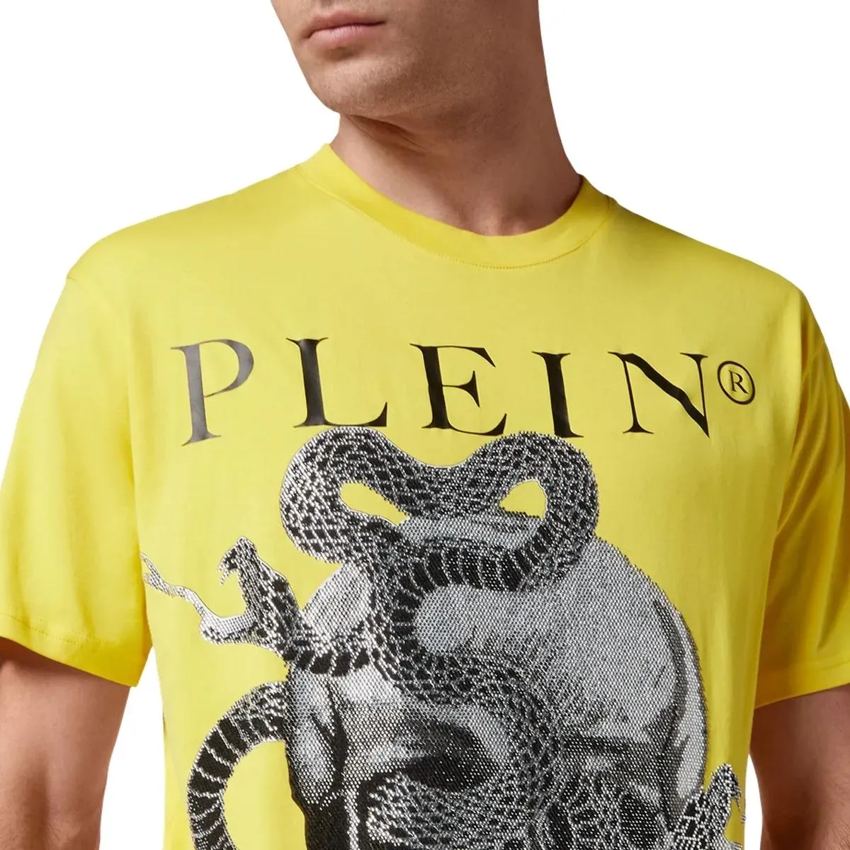 Philipp Plein - T-Shirt Snake - Größe XXL - gelb – Bild 3