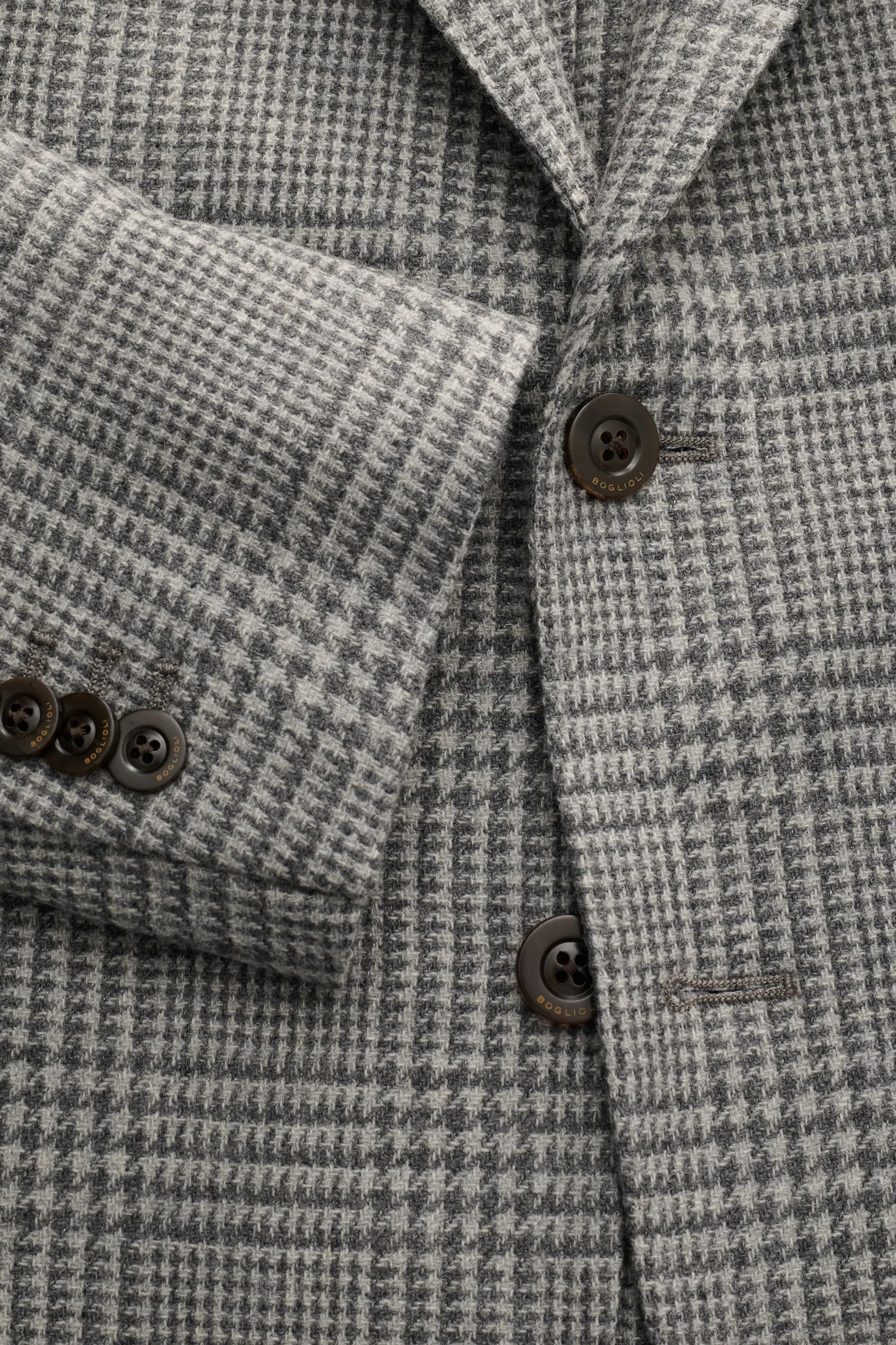 Boglioli - Herren - Sakko 'K. Jacket' hellgrau/dunkelgrau kariert – Bild 2