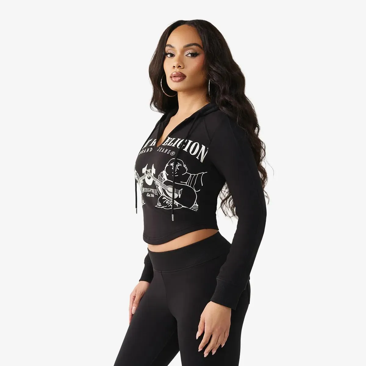 True Religion - Hoodie - Größe XL - schwarz – Bild 4