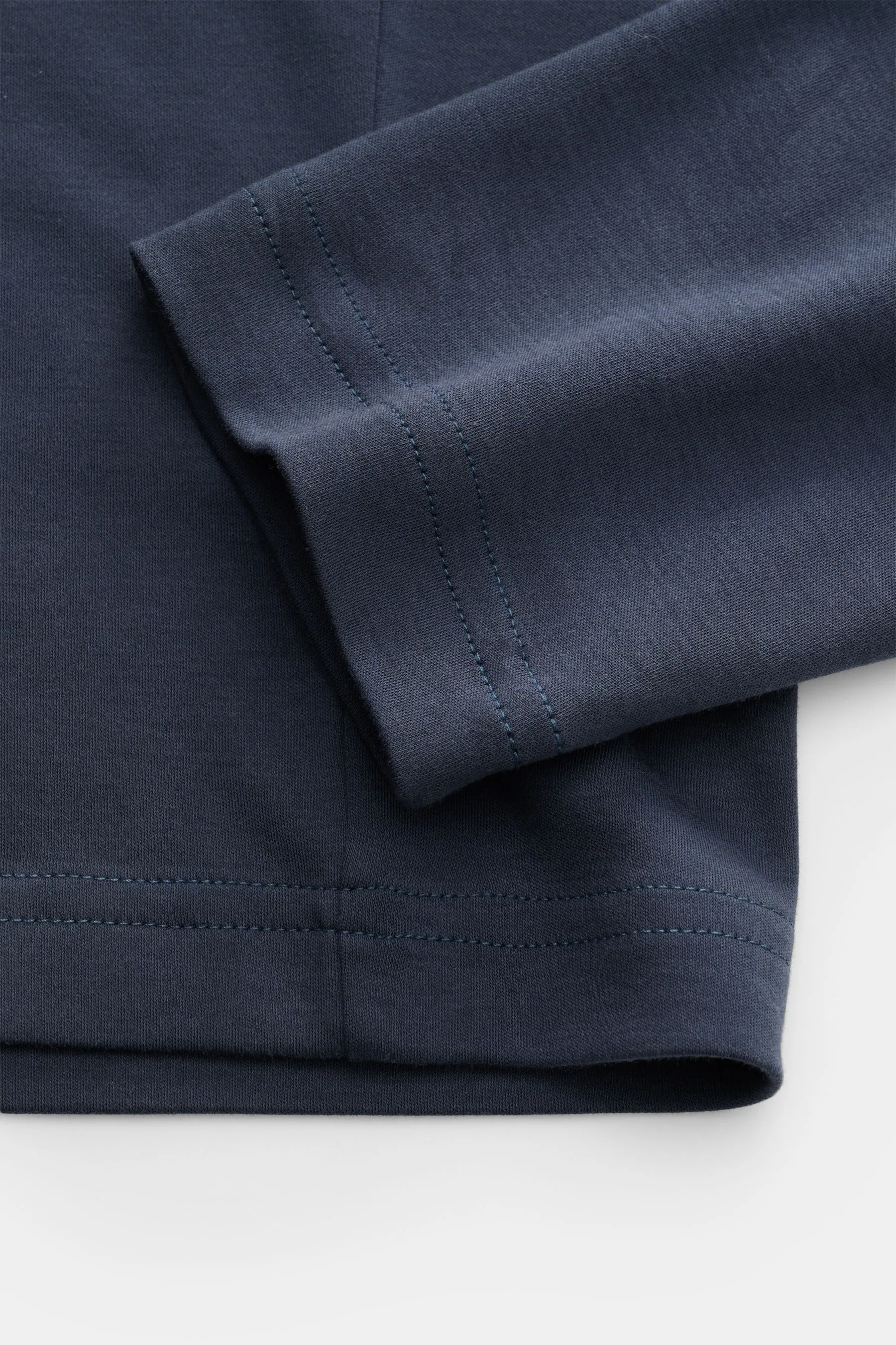 Stefan Brandt - Herren - Rundhals-Longsleeve 'Sea Island Eli' dunkelblau – Bild 3