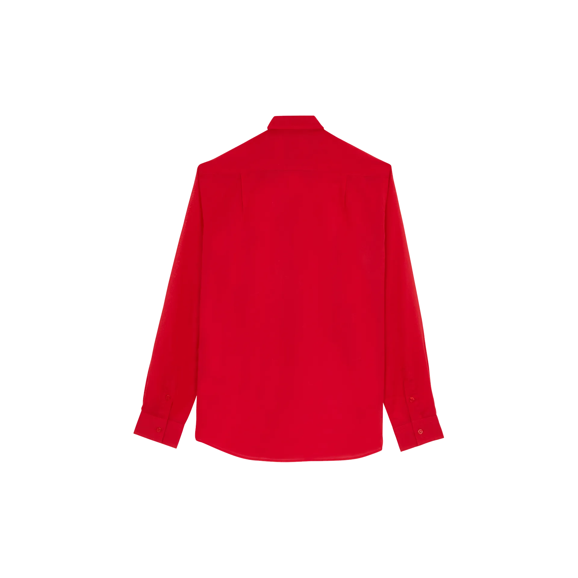 Vilebrequin Leichtes Solid Unisex-hemd Aus Baumwollvoile - Caracal - Rot - Größe M – Bild 2