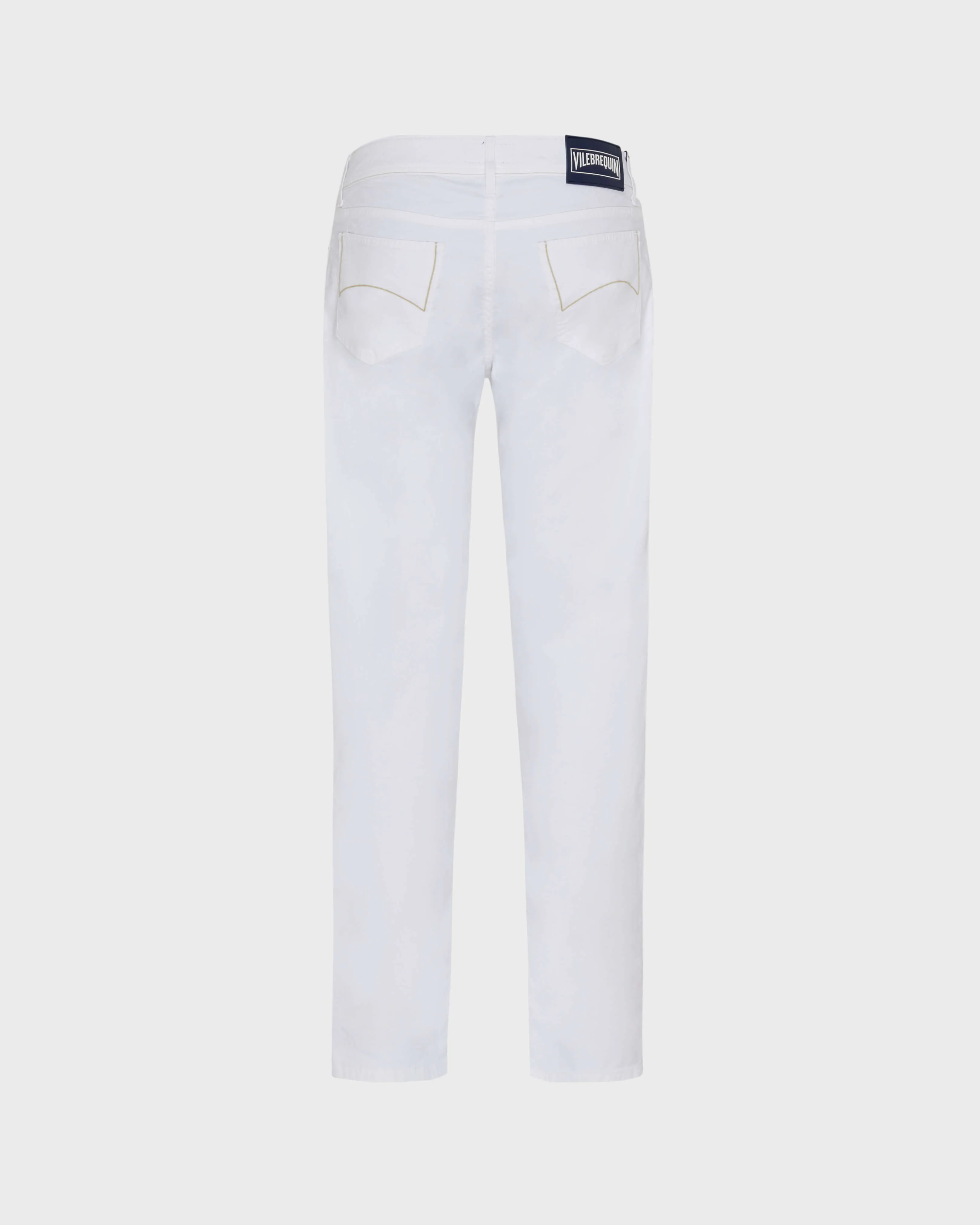 Vilebrequin - Solid Hose Aus Leinen Und Baumwolle Für Herren - Jeanshose - Gbetta18 - Weiss - Größe 31 – Bild 2