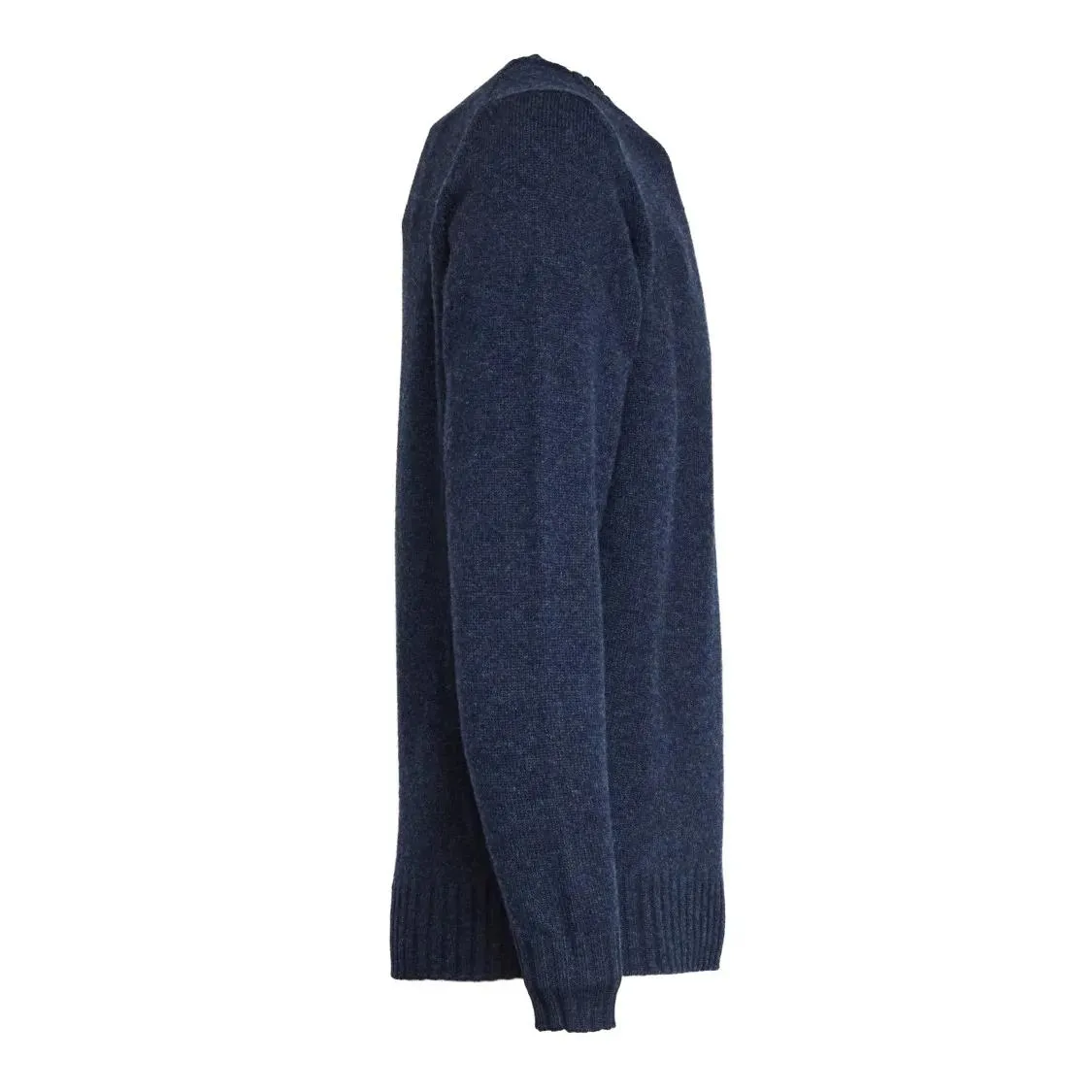 FILIPPO DE LAURENTIIS - Crew Neck Sweater In Wool And Cashmere Blend - Größe 54 - blau – Bild 2