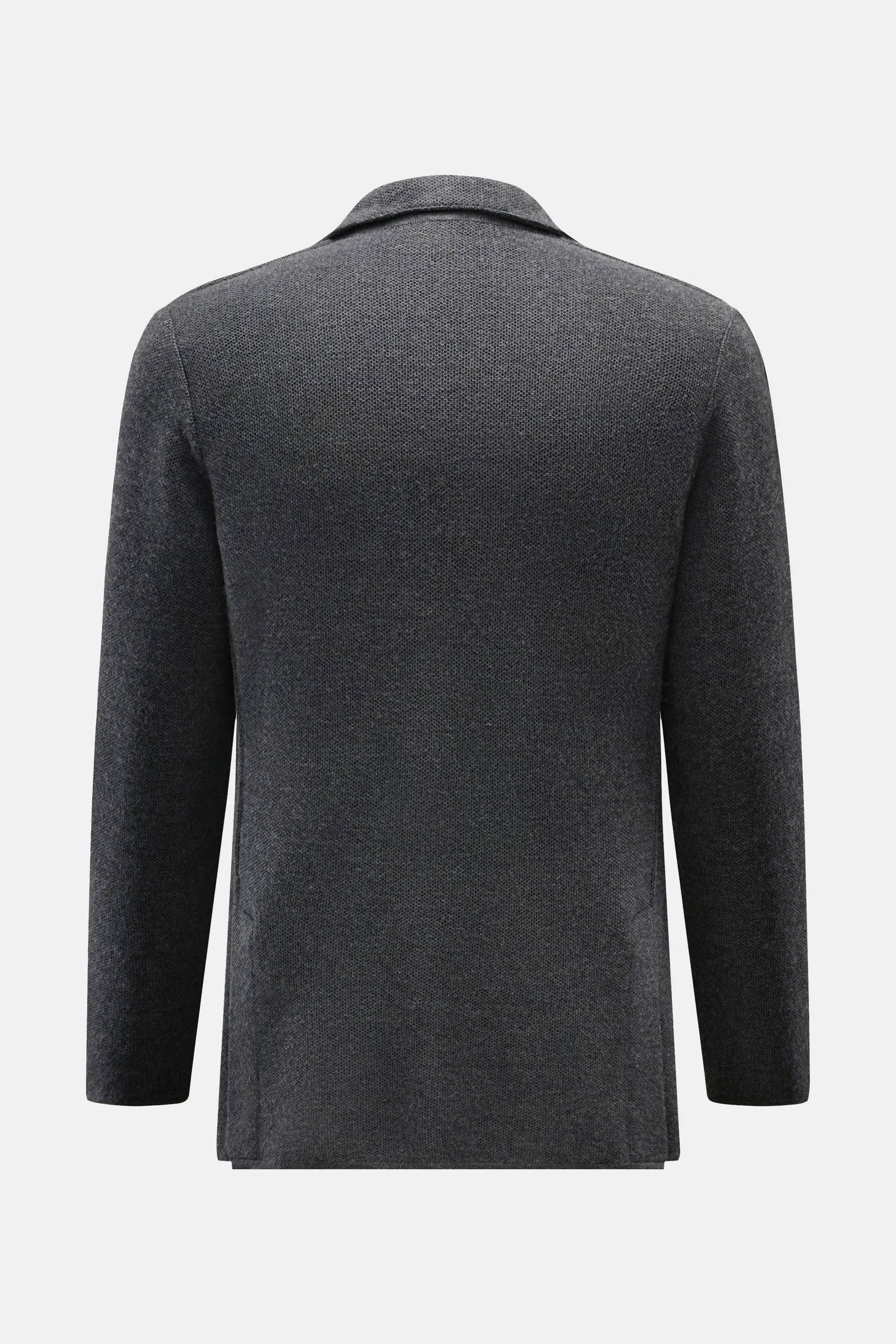 Lardini - Herren - Strickblazer dunkelgrau meliert – Bild 3