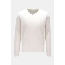 BRAUN Hamburg Essentials - Herren - Cashmere V-Neck Pullover offwhite BRAUN Hamburg Essentials - Herren - Cashmere V-Neck Pullover offwhite