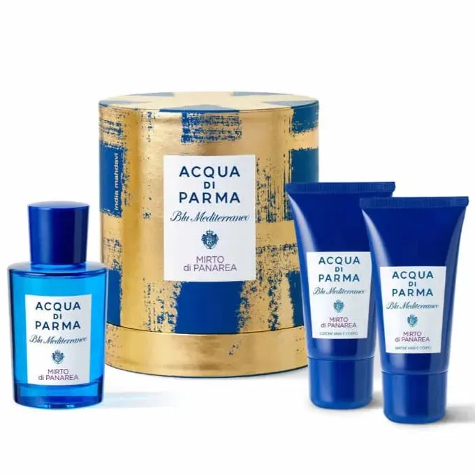 Acqua Di Parma Blu Mediterraneo Mirto Di Panarea Gift Set Holiday 2024 Acqua Di Parma Blu Mediterraneo Mirto Di Panarea Gift Set Holiday 2024