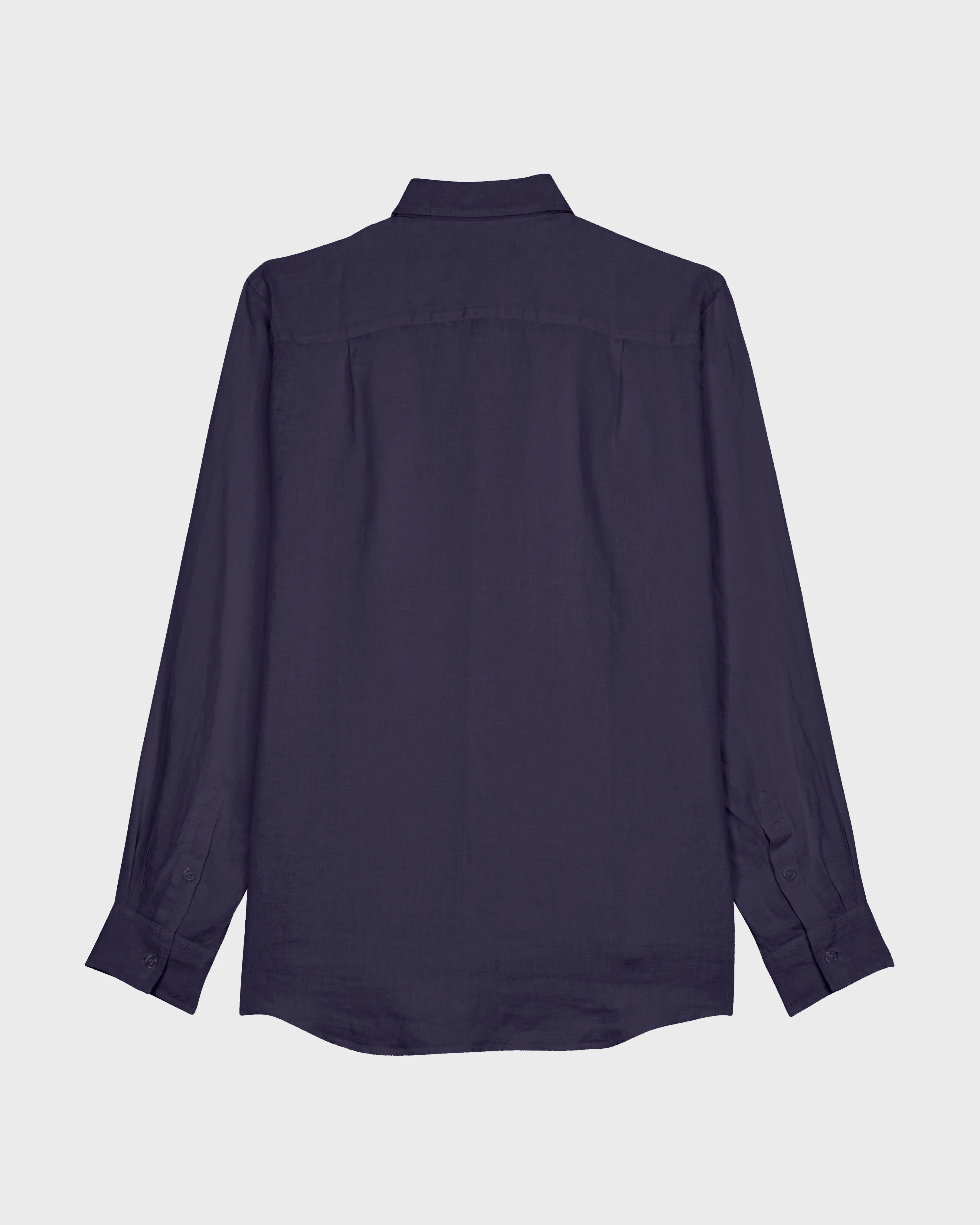 Vilebrequin - Einfarbiges Hemd Aus Leinen Für Herren - Hemd - Caroubis - Blau - Größe XXXL – Bild 2