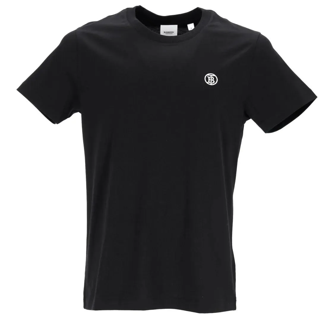 Burberry - Logo Embroidered Black T-Shirt With Minimalist Aes - Größe XL - schwarz Burberry - Logo Embroidered Black T-Shirt With Minimalist Aes - Größe XL - schwarz