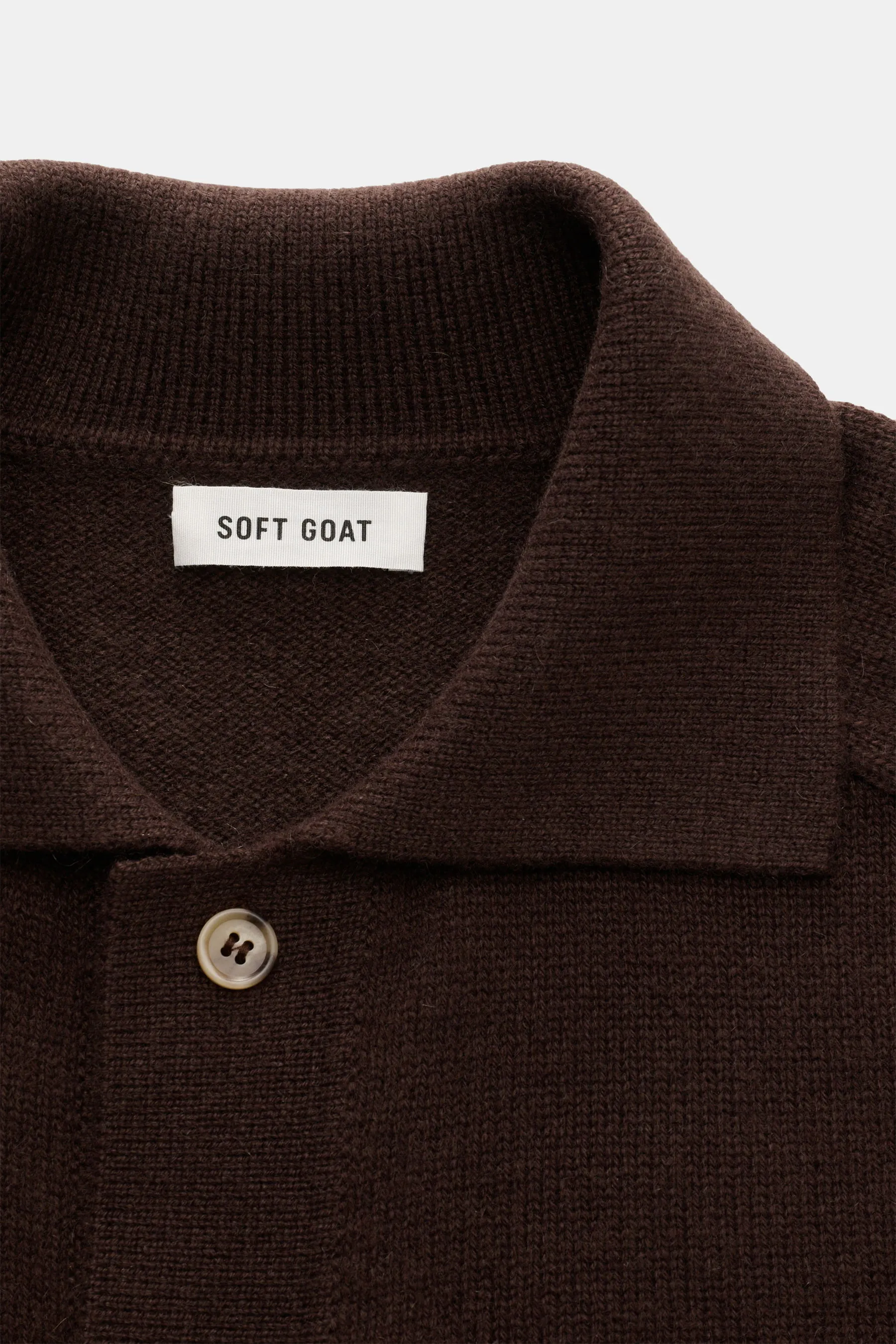 Soft Goat - Herren - Cashmere Cardigan dunkelbraun – Bild 2