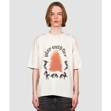 Egonlab - EGONLAB Oversized T-Shirt "Play with Fire" - Größe L - multi Egonlab - EGONLAB Oversized T-Shirt "Play with Fire" - Größe L - multi