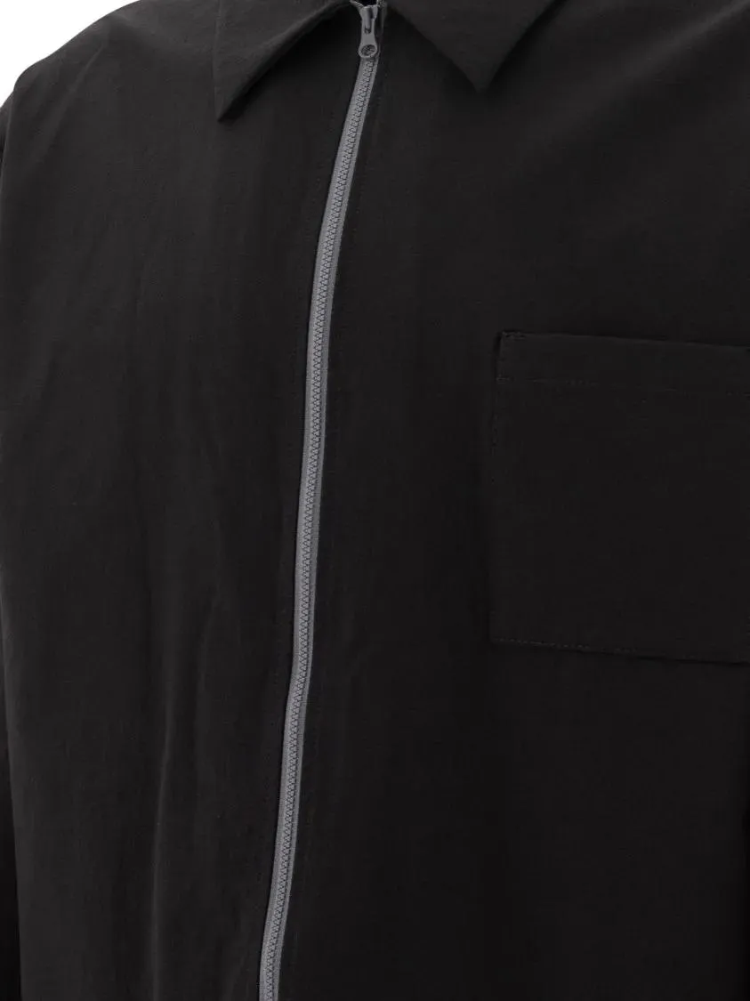 GR10K - "Ibq Zipped" Overshirt - Größe XL - schwarz – Bild 2