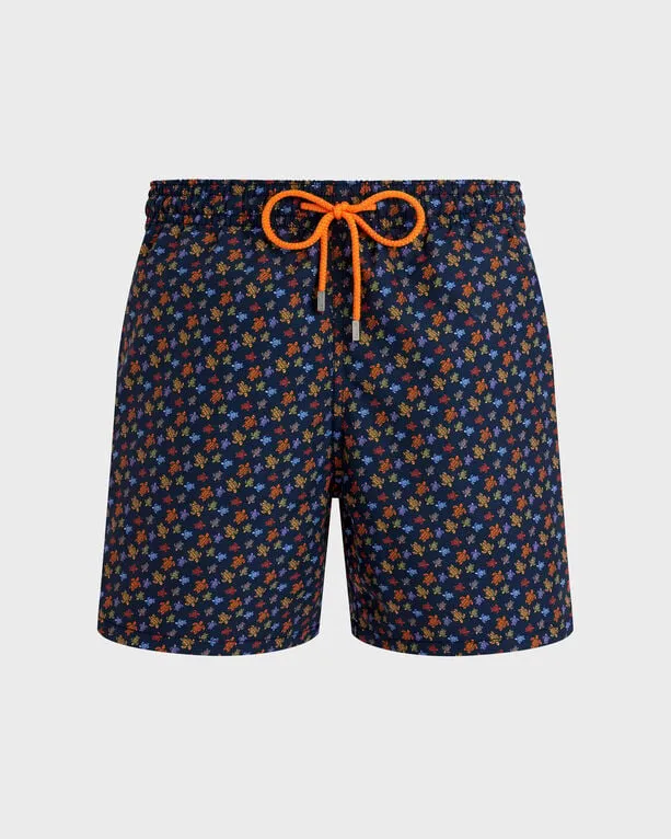 Vilebrequin - Micro Ronde Des Tortues Badeshorts Für Herren - Bademode - Moorea - Orange - Größe XXL Vilebrequin - Micro Ronde Des Tortues Badeshorts Für Herren - Bademode - Moorea - Orange - Größe XXL