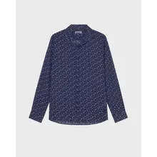 Vilebrequin - Men Cotton Voile Shirt Micro Ronde Des Tortues - Hemd - Caracal - Violett - Größe L Vilebrequin - Men Cotton Voile Shirt Micro Ronde Des Tortues - Hemd - Caracal - Violett - Größe L