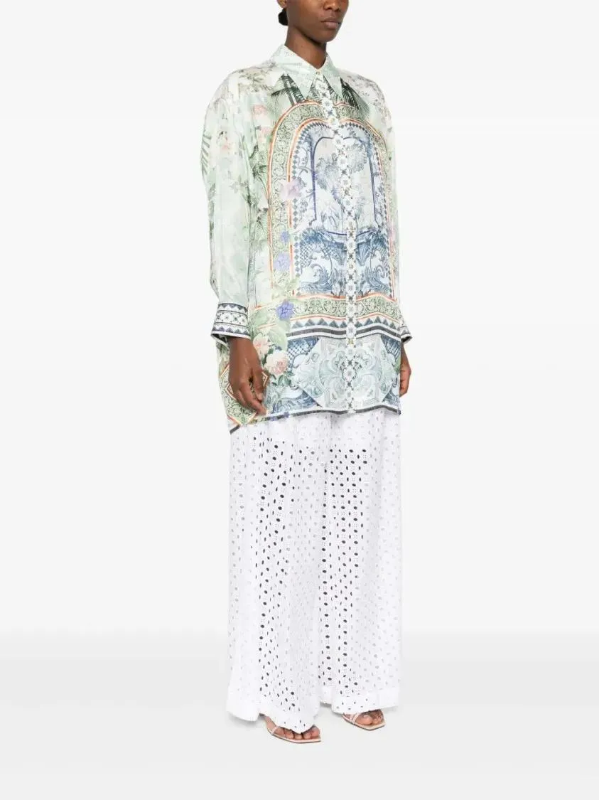 Camilla - Jardim Party Shirt - Größe L - grün – Bild 4