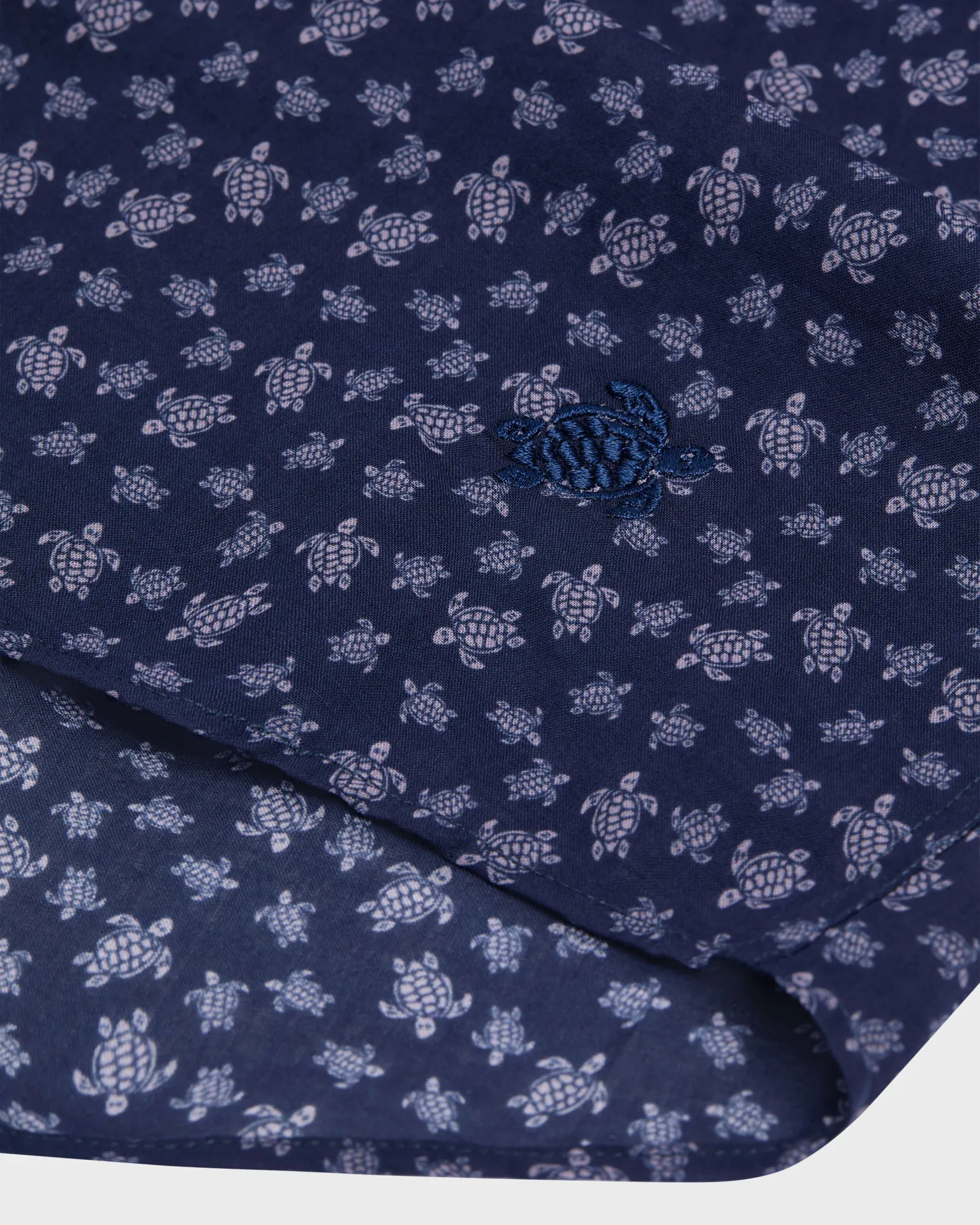 Vilebrequin - Men Cotton Voile Shirt Micro Ronde Des Tortues - Hemd - Caracal - Violett - Größe S – Bild 5