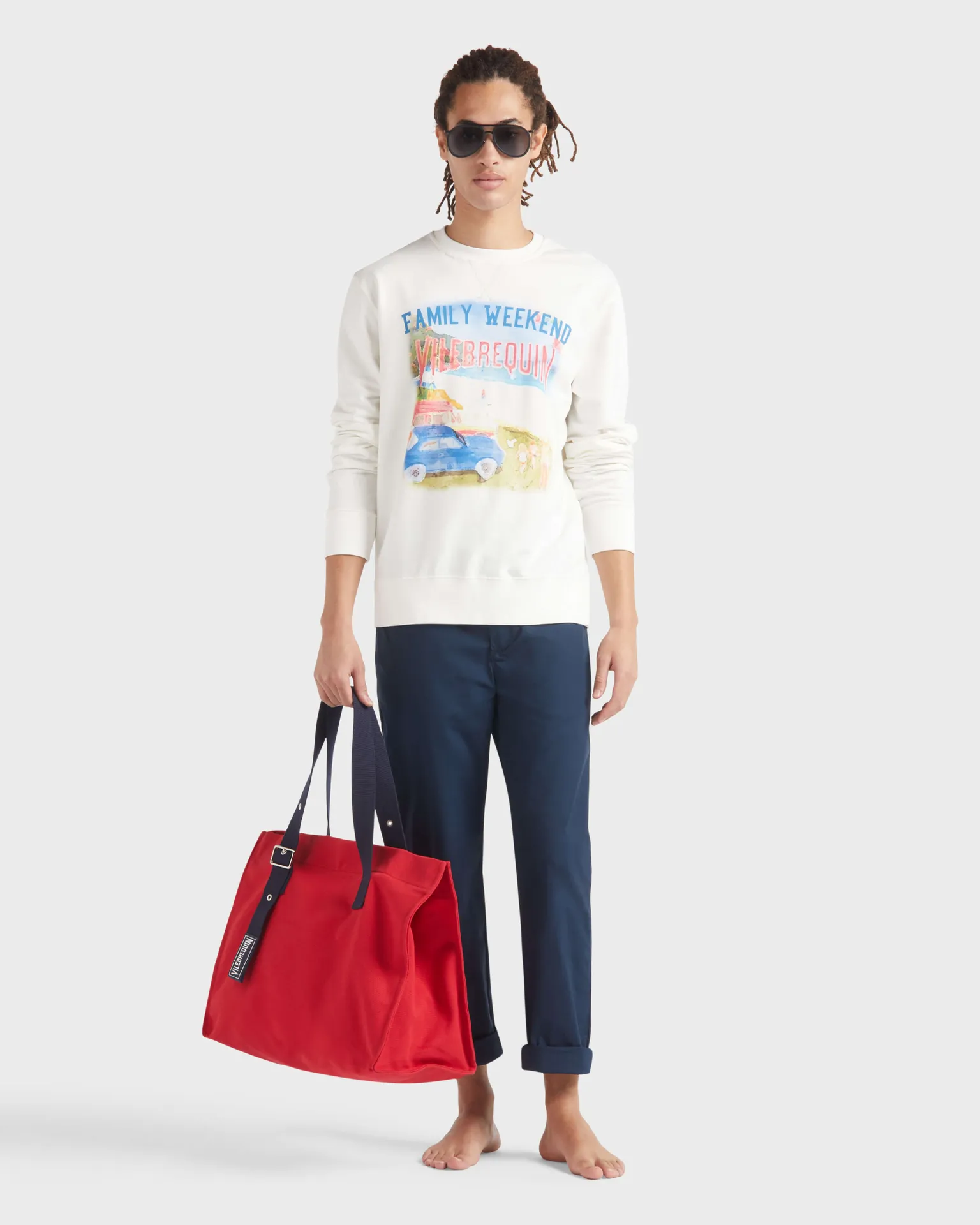 Vilebrequin - Solid Baumwolle Mit Elastikbund Für Herren - Jeanshose - Clemence - Blau - Größe 32 – Bild 5