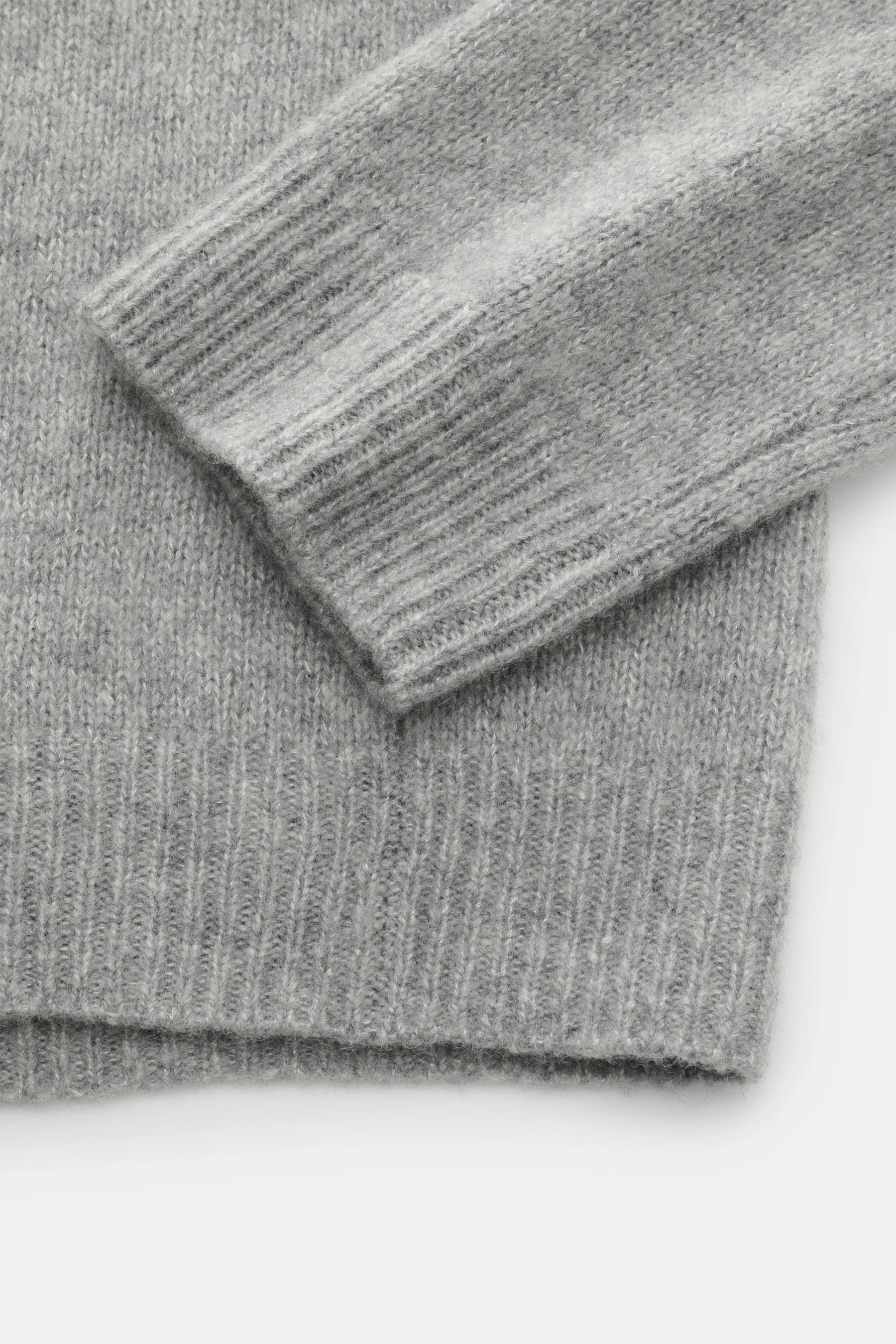 Lisa Yang - Herren - Rundhalspullover 'Baxter' grau meliert – Bild 3